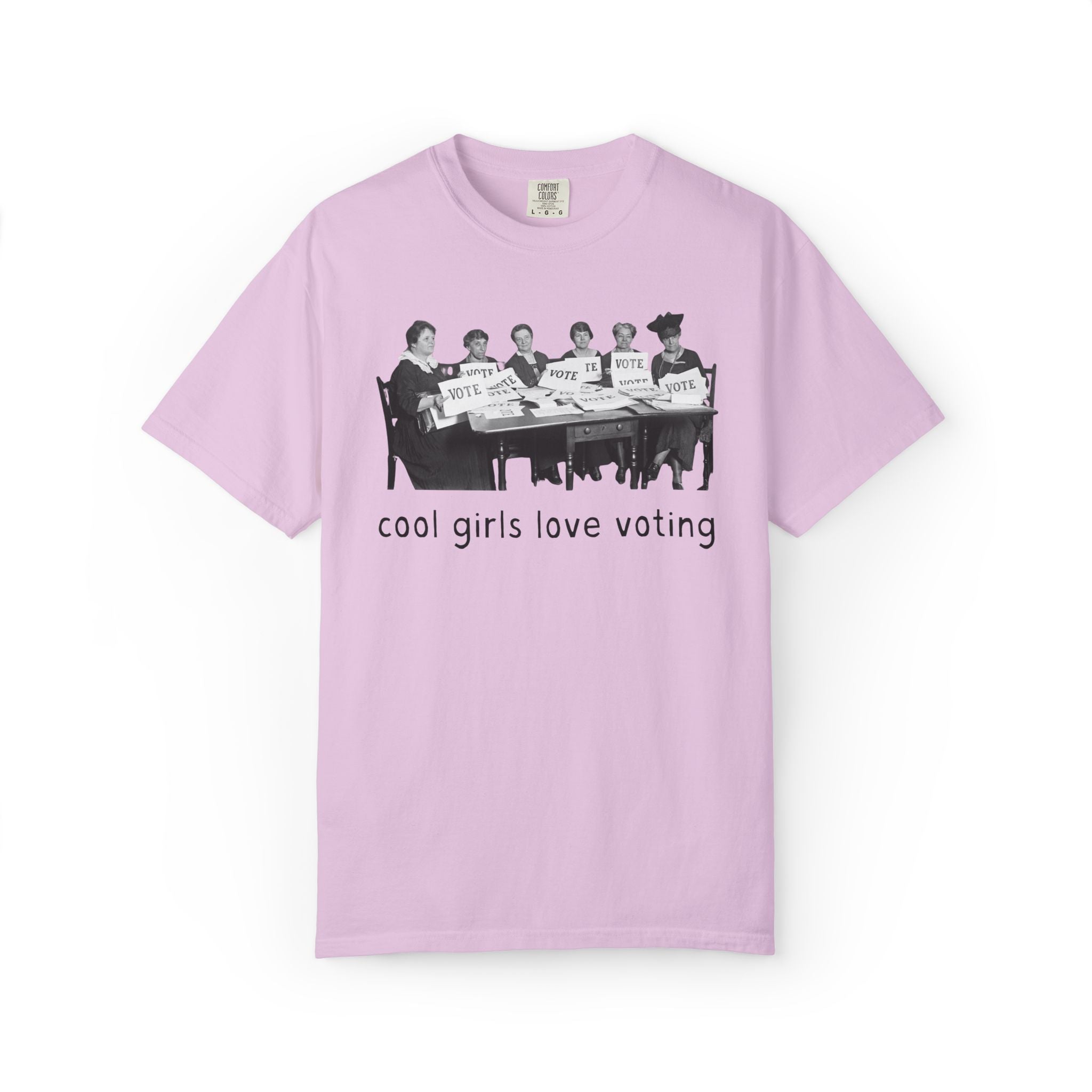 Cool Girls Love Voting History Lover Tee Shirt: Women's History Month, American Suffragette Movement, 19th Century and Early 1900s History