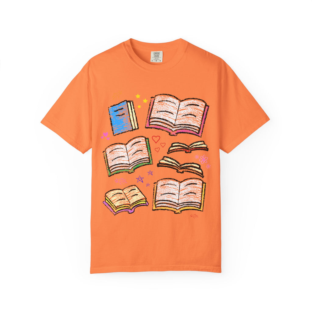 Cute Bookish Doodle Tee Shirt