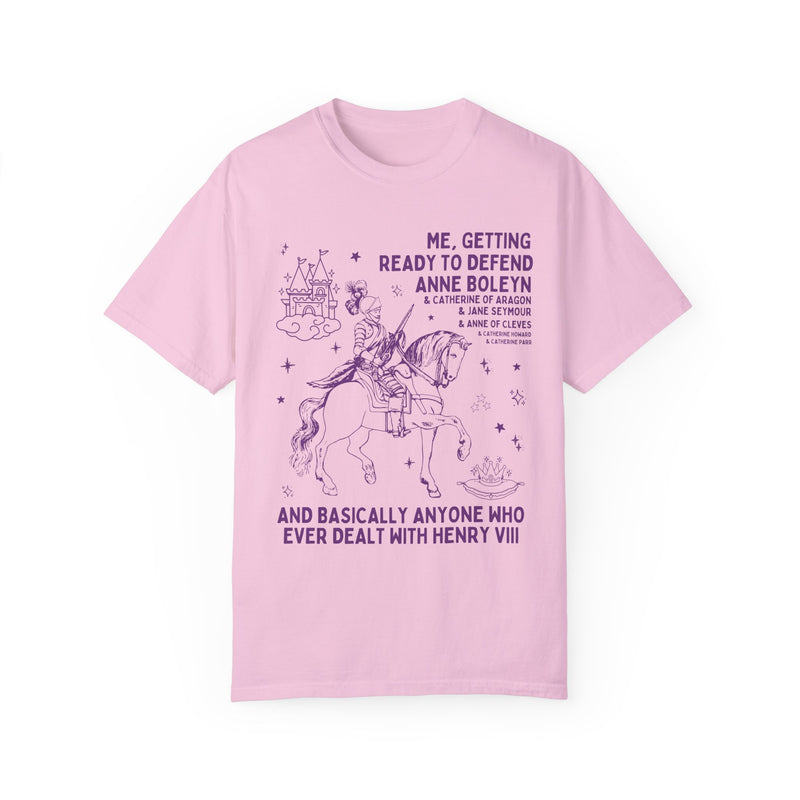 Funny Tudor History Tee for English History Buffs, Henry VIII’s Wives Shirt for Anne Boleyn and Catherine of Aragon Lovers in Pink, Gift for Historians