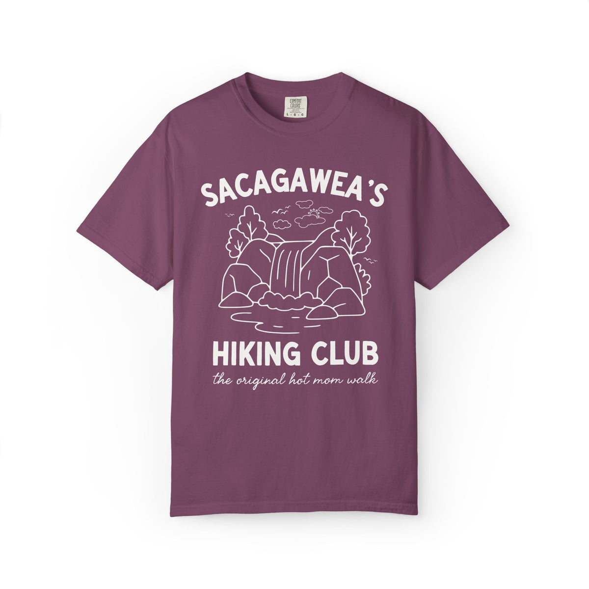 Sacagawea's Hiking Club: The Original Hot Mom Walk, Funny American History Hiking Lover T-Shirt for Mom or New Mama Who Loves Hiking