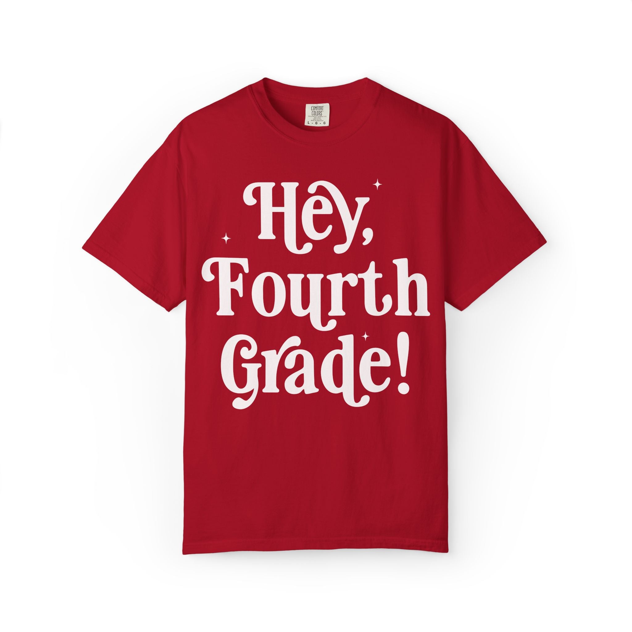 Hey Fourth Grade Back to School Matching Teacher T-Shirt, Cute Fourth Grade Teacher Team or Fourth Grade Team Tee, Paraprofessional Gift