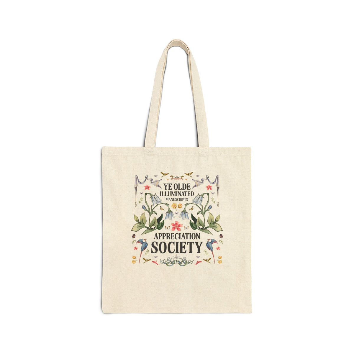 Bookish Medieval History Buff Tote Bag for Book Lover Who Loves Historical Monks: Ye Olde Illuminated Manuscripts Appreciation Society
