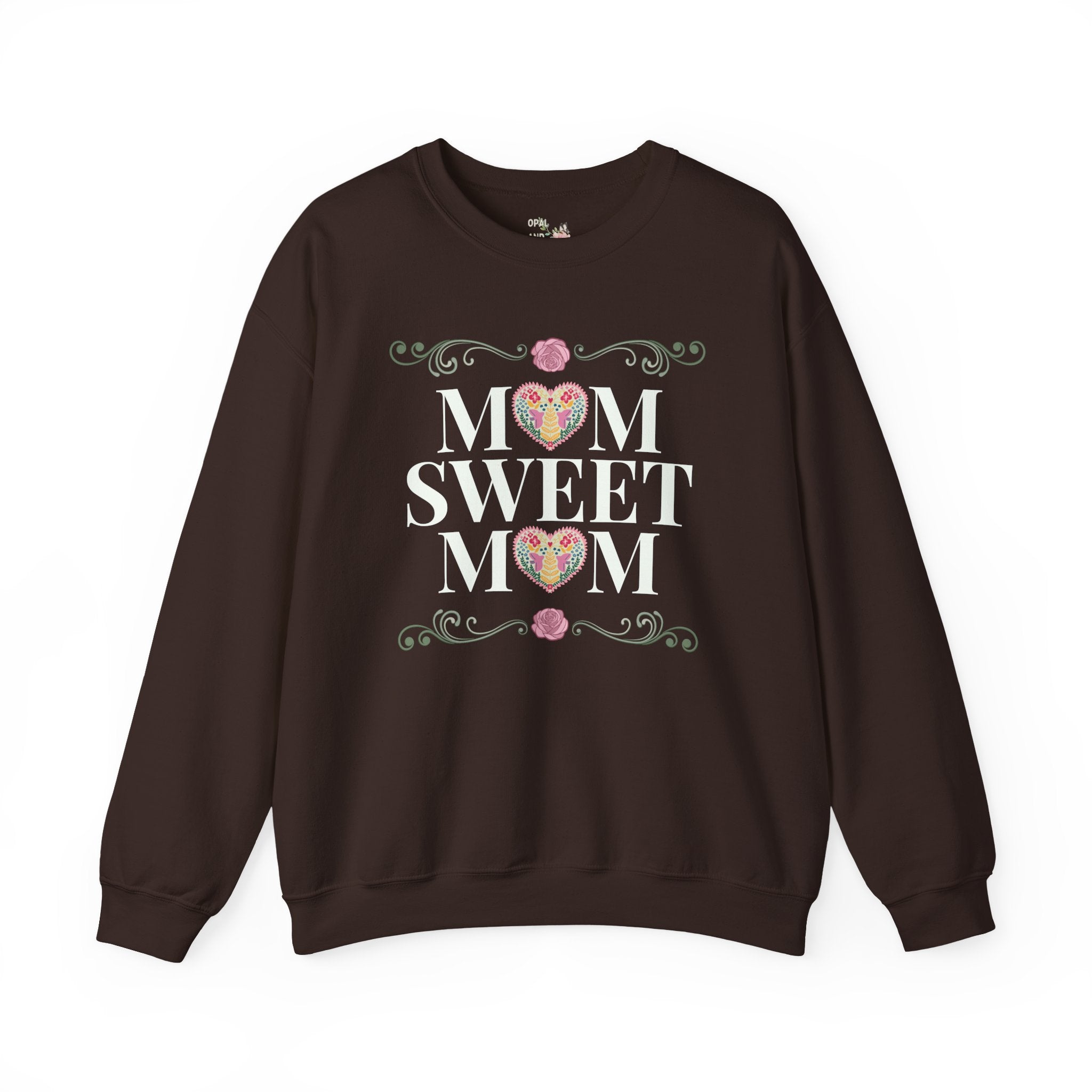Mom Sweet Mom Sweatshirt for Mom of Twins or Mama of Teenagers, Cute Mother's Day Gift from Daughter or Son, Kitschy 90s Throwback Mama Crewneck