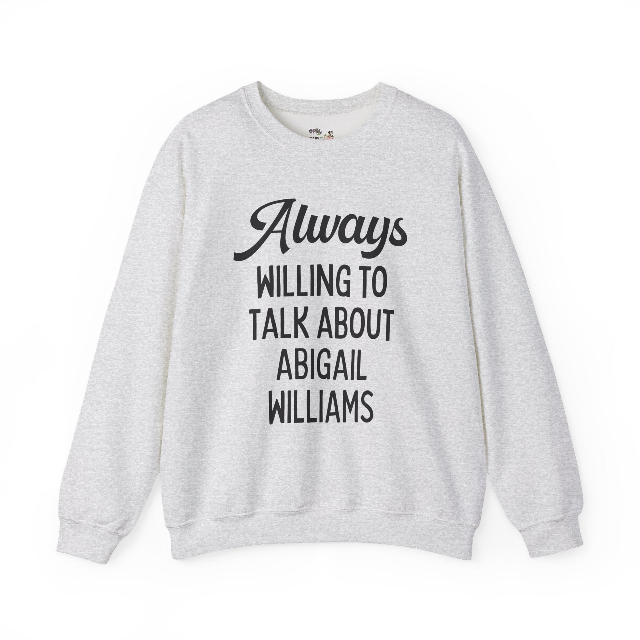 Abigail Williams Salem Witch Trials New England History Buff Sweatshirt, Puritan Early US History, Witchy History Crewneck for Historian Feminist