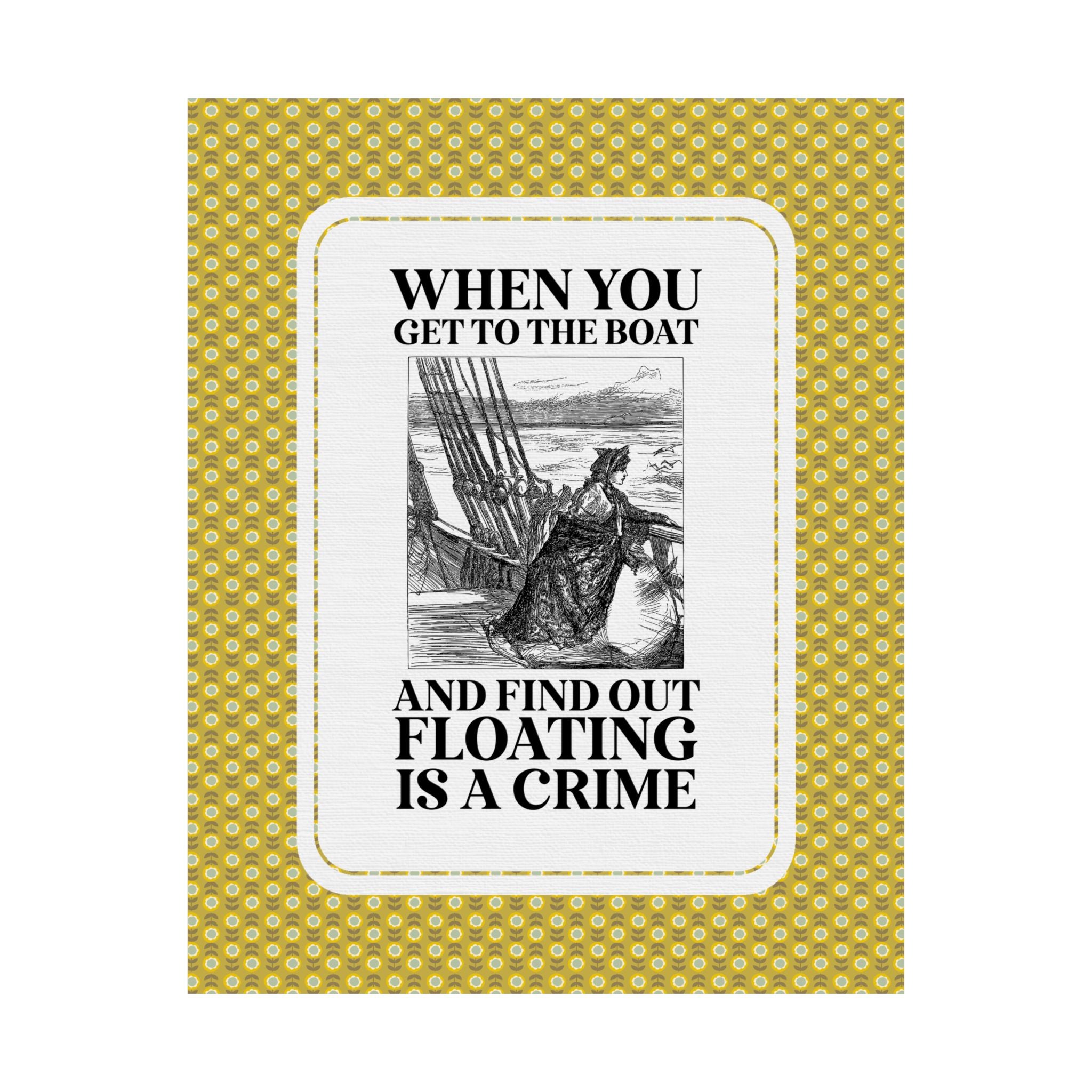 Witch Trial History Poster Print, Spooky Season European and American Witchy History Print, Witch Swimming Test, Women's History Month