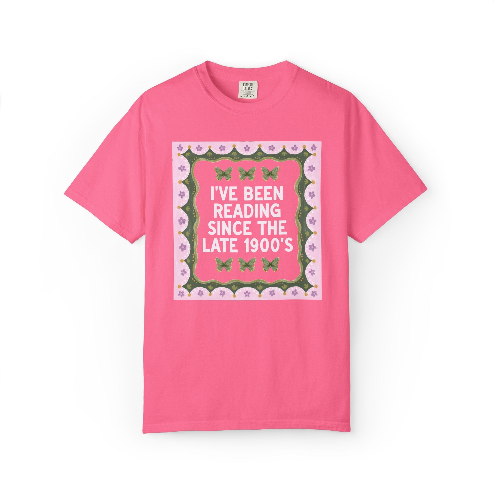 I've Been Reading Since the Late 1900's Funny Book Lover T-Shirt for 40th Birthday or Reader Born in the 1990s, Silly Fiction Literature Tee