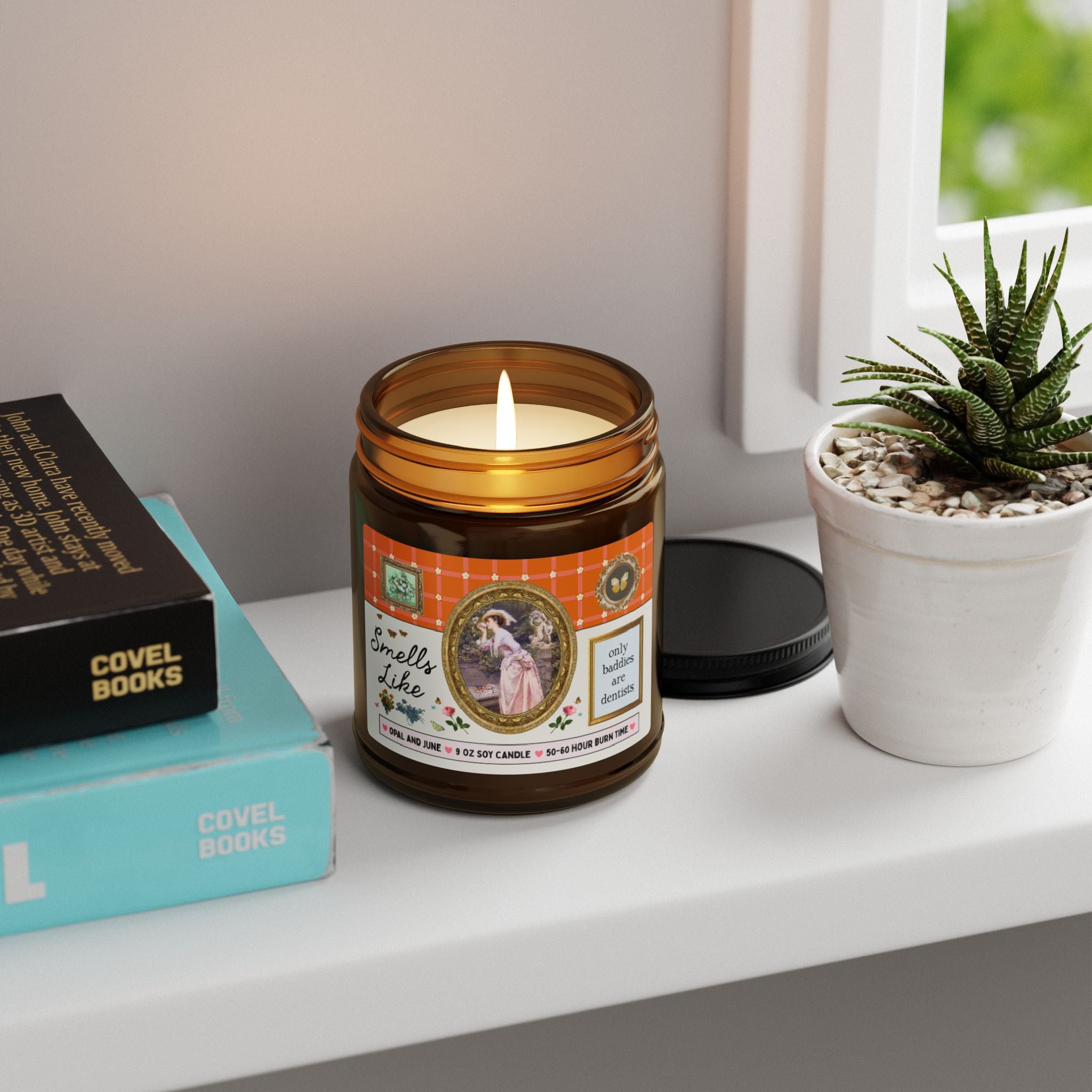 Smells Like Only Baddies are Dentists: 9 Oz Soy Candle for Friend Graduating Dental School, Funny Dentist Gift from Dental Office Staff