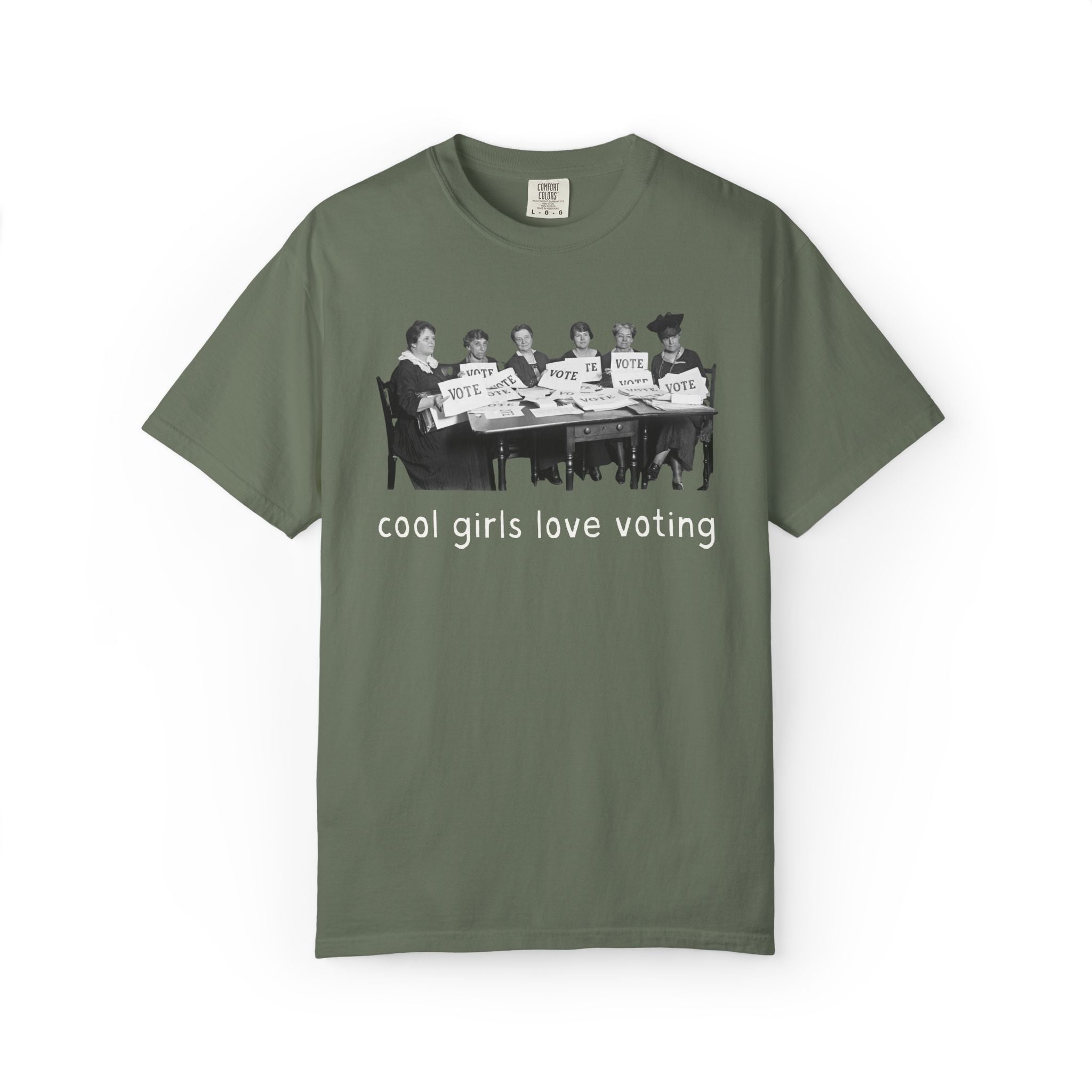 Cool Girls Love Voting History Lover Tee Shirt: Women's History Month, American Suffragette Movement, 19th Century and Early 1900s History