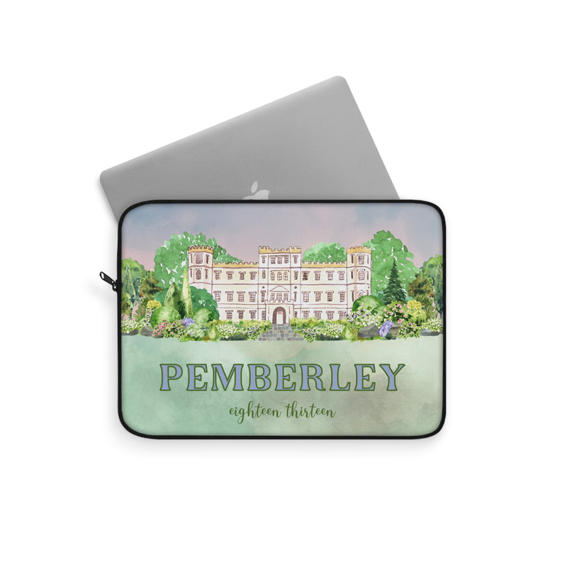 Regency Romance Laptop Sleeve: Pemberley 1813 | Pride and Prejudice Gift