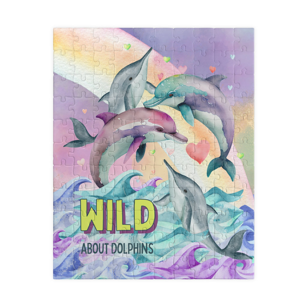Funny Ocean Puzzle for Dolphin Lover: Wild About Dolphins