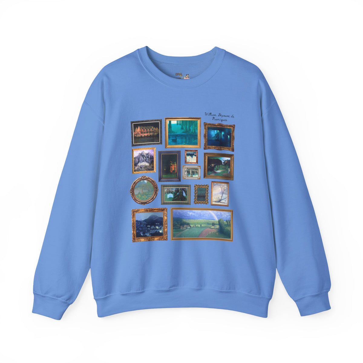 William Degouve de Nuncques Famous Painting Sweatshirt for Art Historian or Art History Lover: 19th Century Art, Belgium Symbolism Art Crewneck