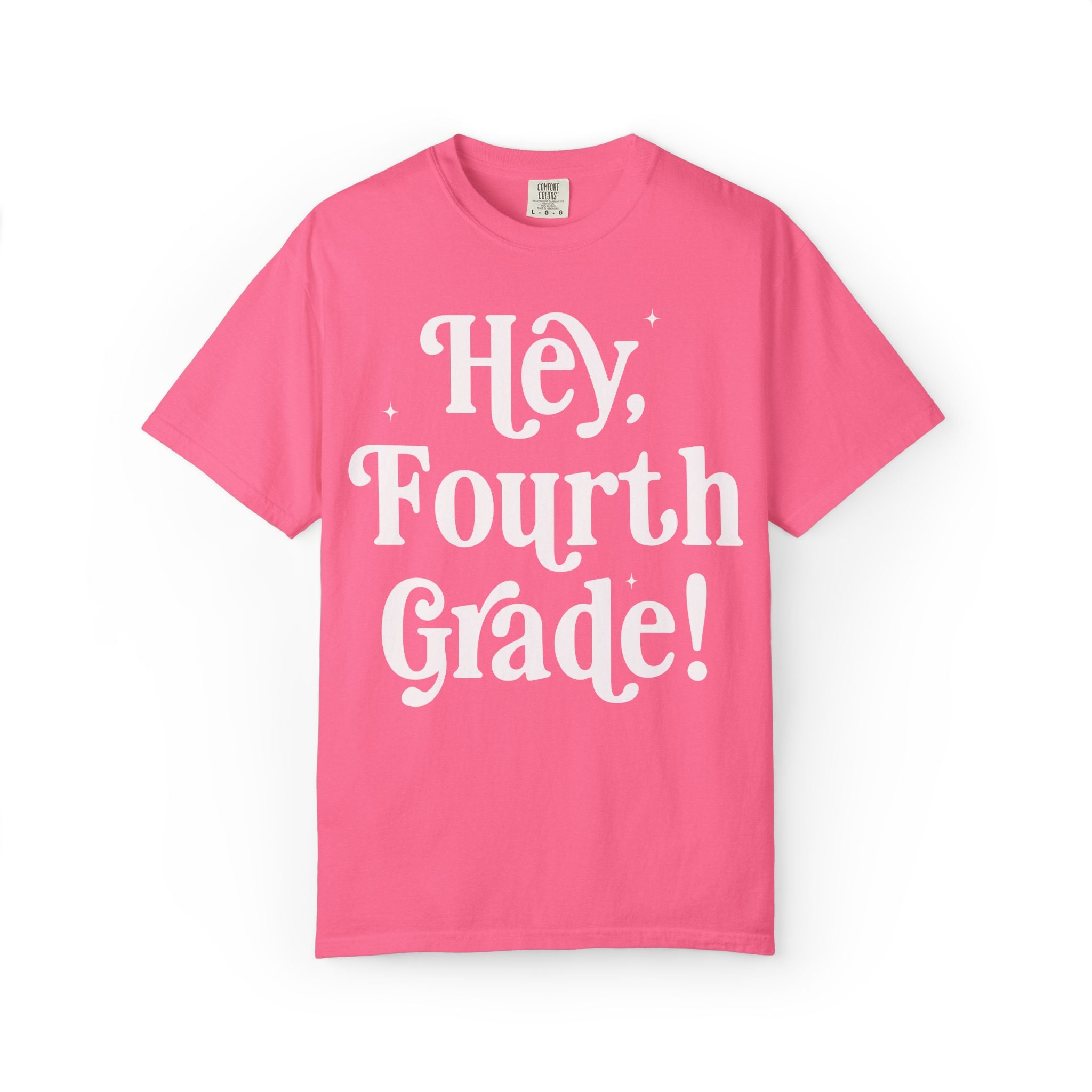 Hey Fourth Grade Back to School Matching Teacher T-Shirt, Cute Fourth Grade Teacher Team or Fourth Grade Team Tee, Paraprofessional Gift