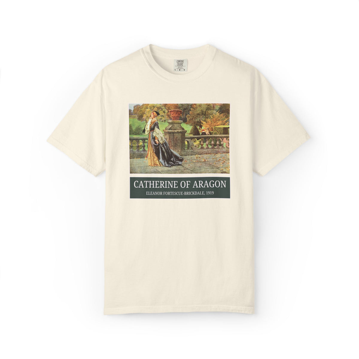 Catherine of Aragon Tudor History Art History Buff Tee Shirt, Famous Painting by Eleanor Fortescue-Brickdale, European Royal History Tee