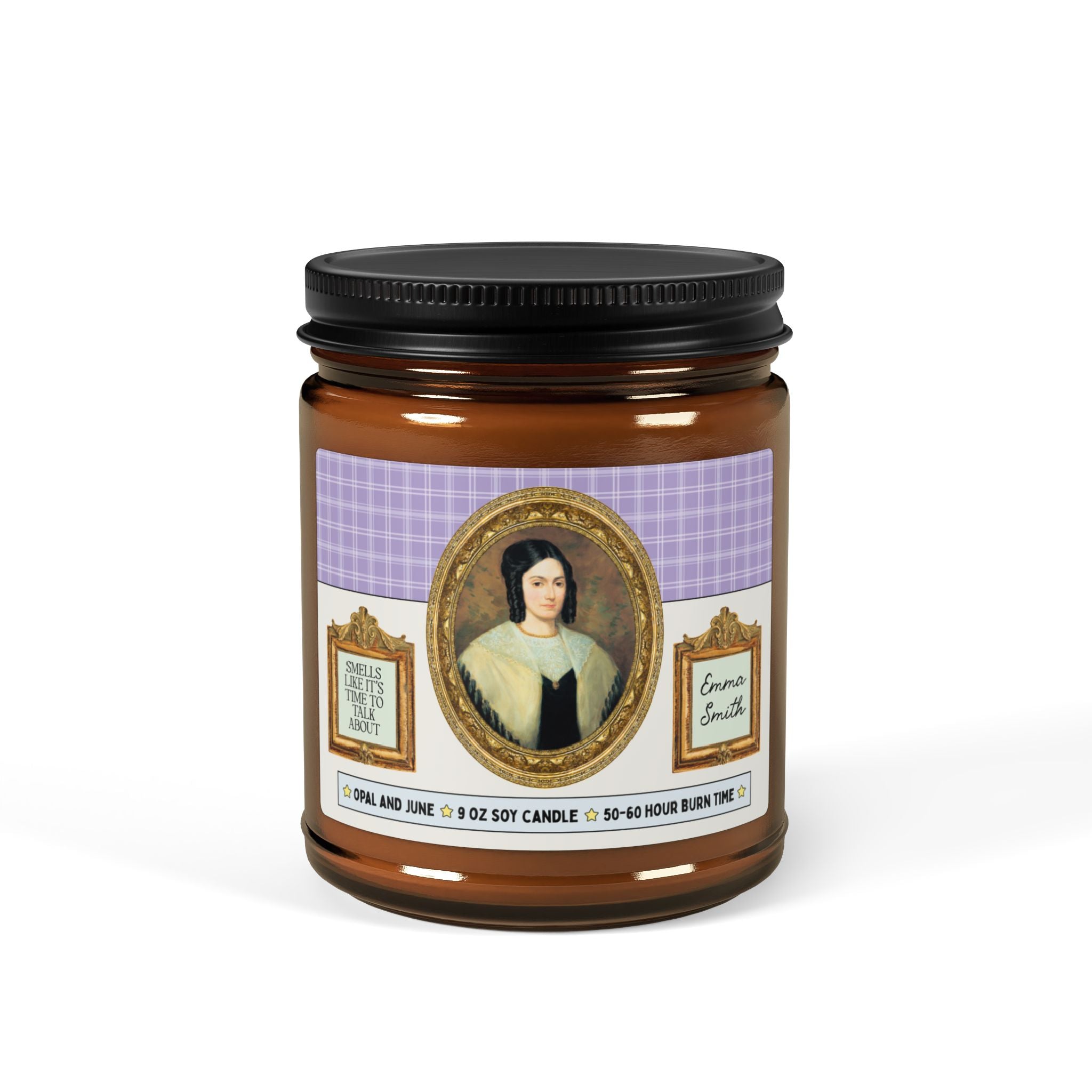 Smells Like It's Time to Talk About Emma Smith: 9 oz Soy Candle, Early Mormon History, Second Great Awakening Illinois History Lover Gift