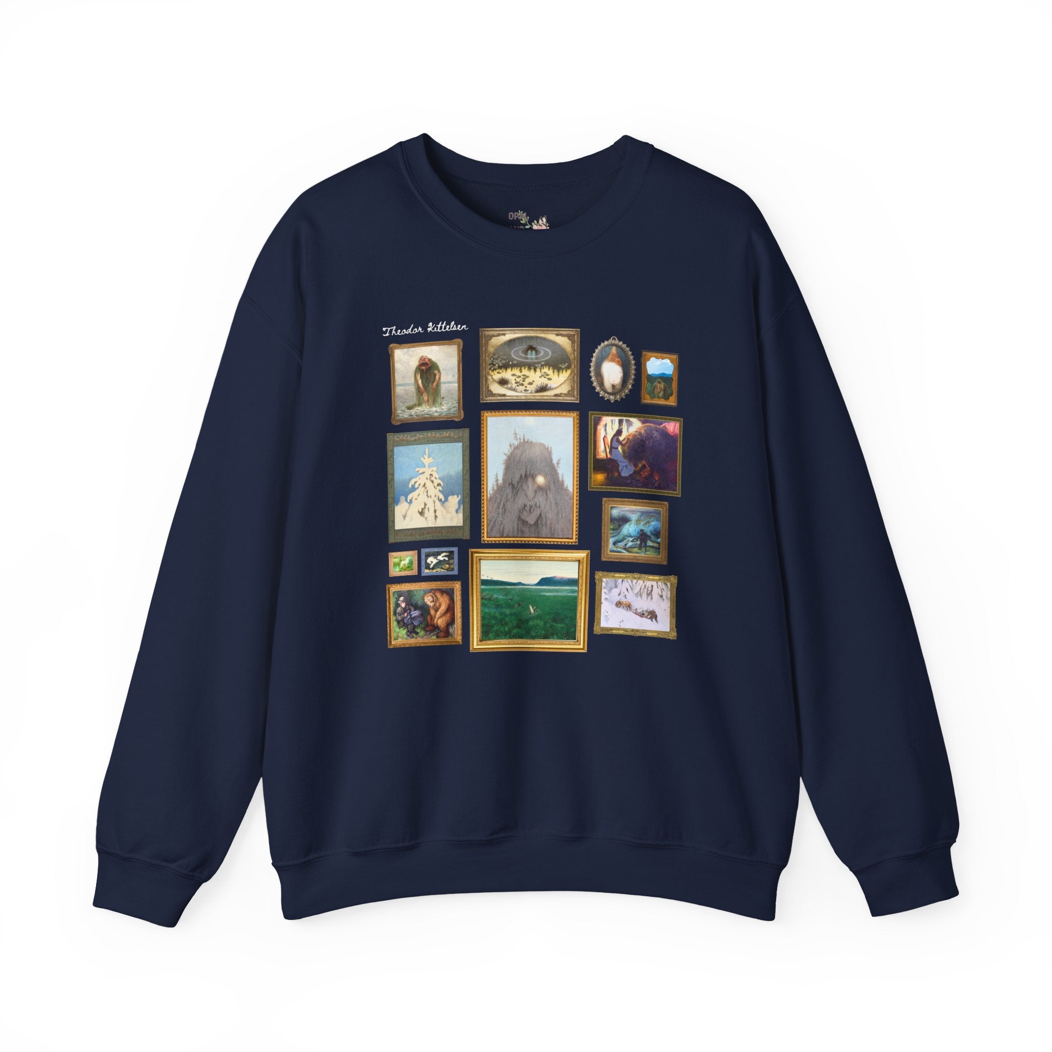 Theodor Kittelsen Art Historian Sweatshirt: Norwegian Art History, Early 1900s and Late 19th Century Fairy Tale and Folk Tale Famous Paintings Crewneck