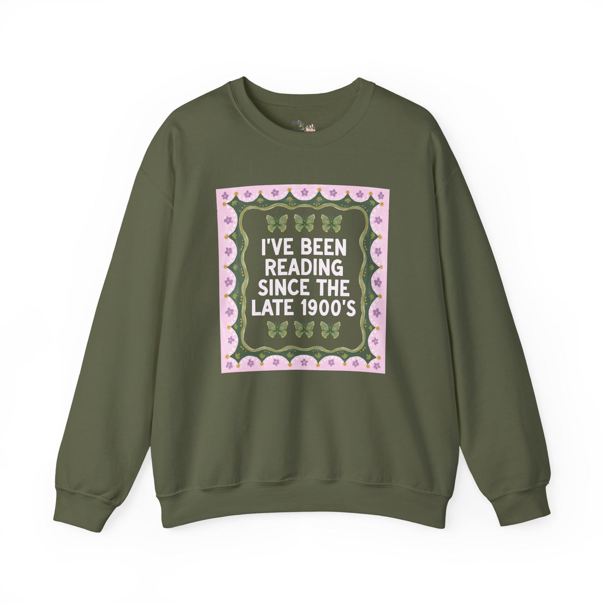 I've Been Reading Since the Late 1900's Funny Book Lover Swaetshirt for 40th Birthday or Reader Born in the 1990s, Silly Fiction Literature Crewneck