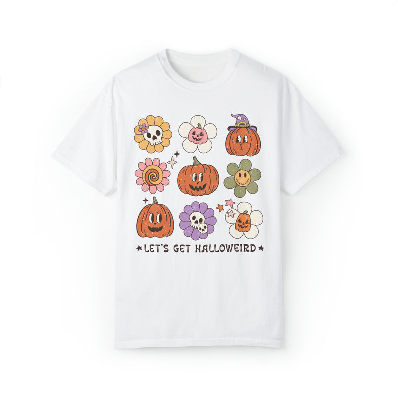Funny Halloween Shirt with Distressed Retro Aesthetic: Let's Get Halloweird