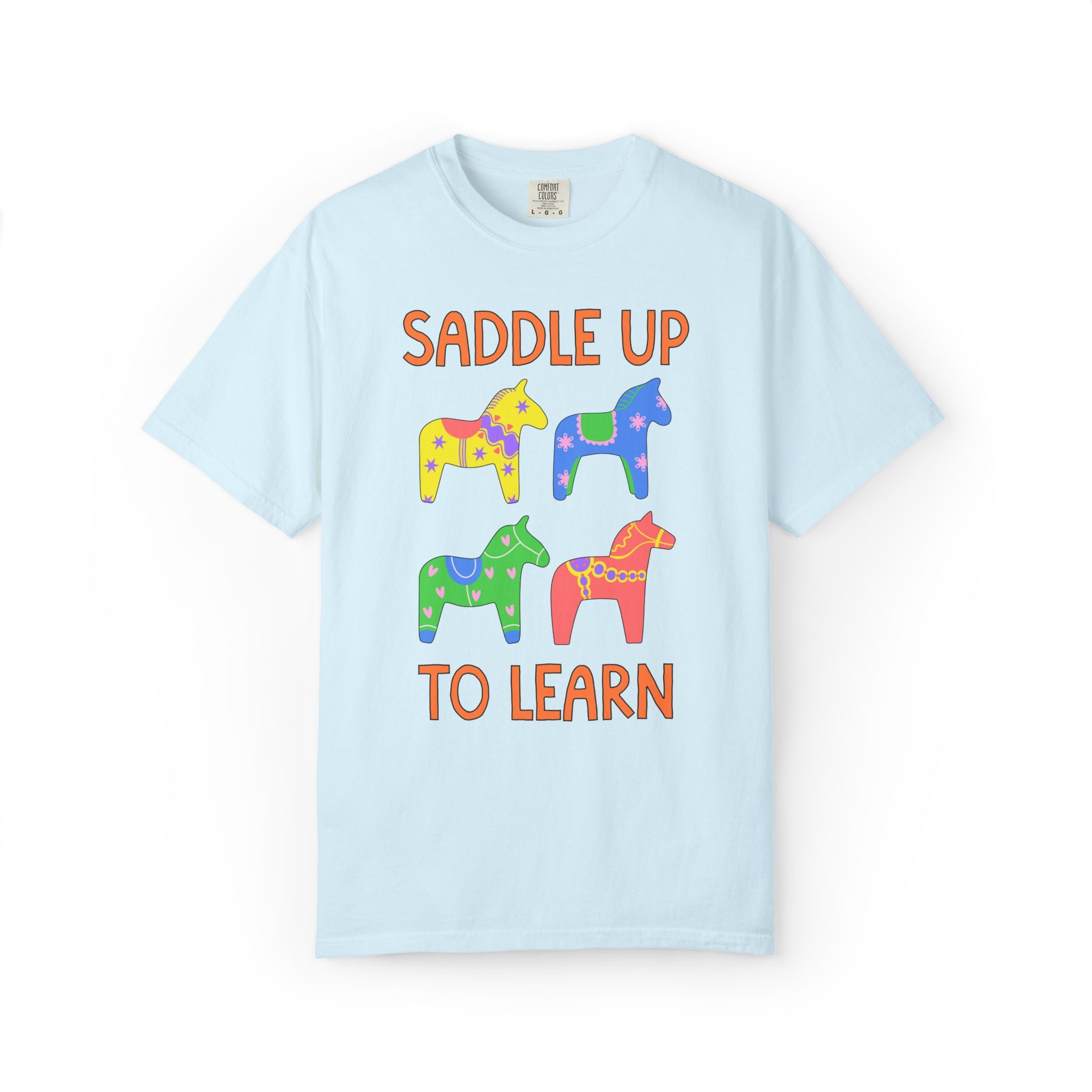 Saddle Up to Learn: Cute Matching Teacher or School Office Staff First Day of School T-Shirt for Back to School, Silly Dreamcore Teacher Tee