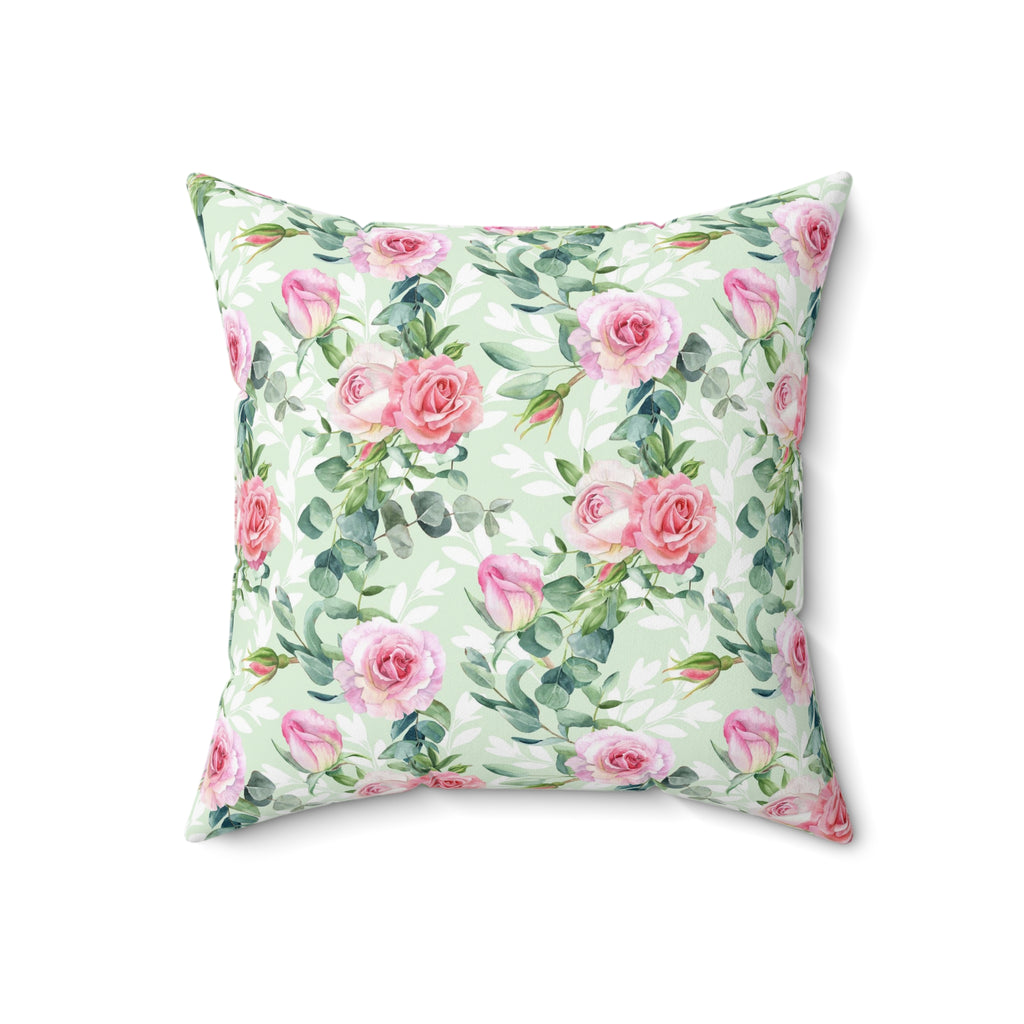 floral cottagecore pillow for regency romance reader