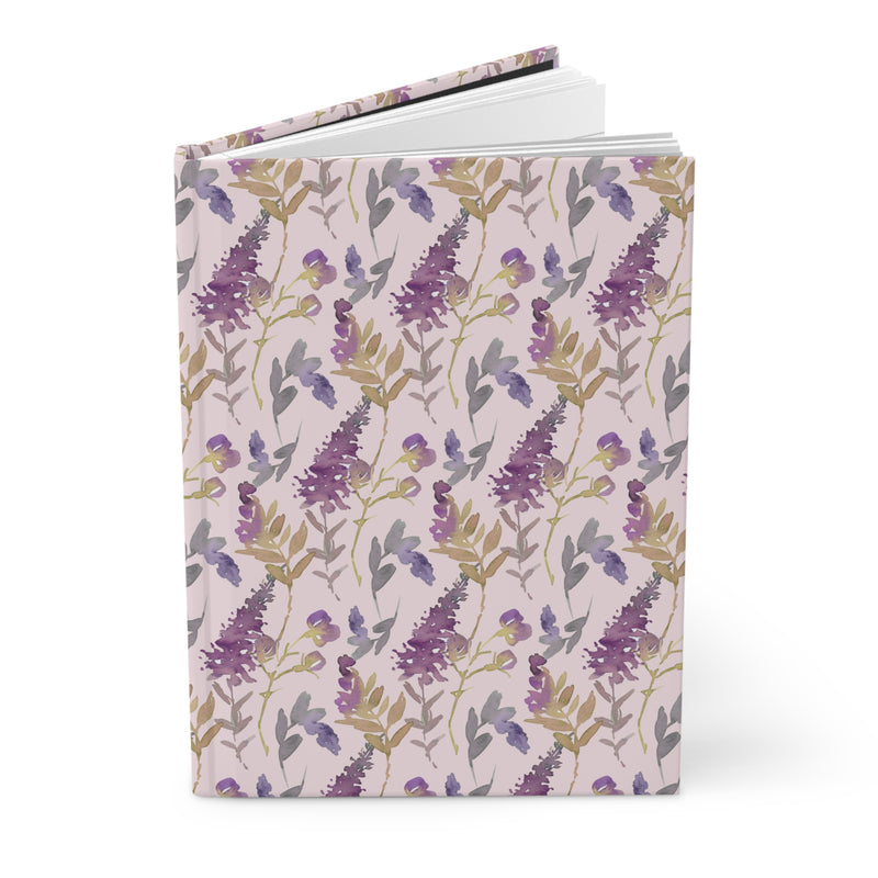Mauve Cottagecore Flower Notebook for School: Small School Notebook with Flowers