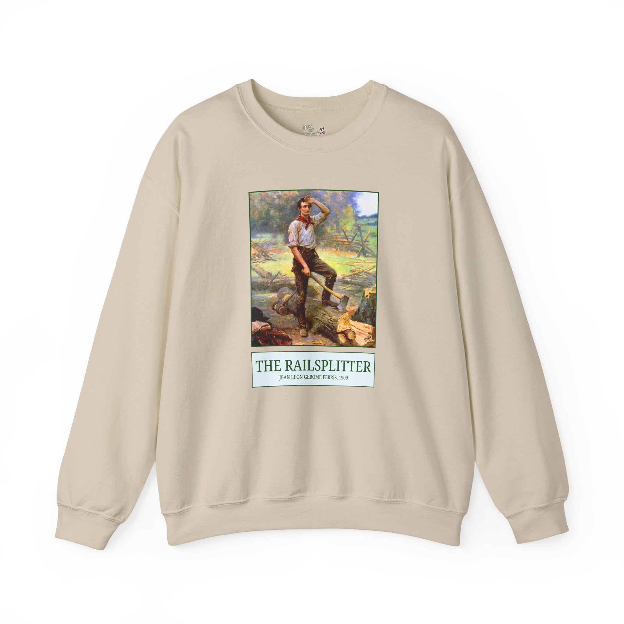 The Railsplitter Art History Sweatshirt: Abraham Lincoln 19th Century American History Buff Gift, History Teacher, Early American Historian