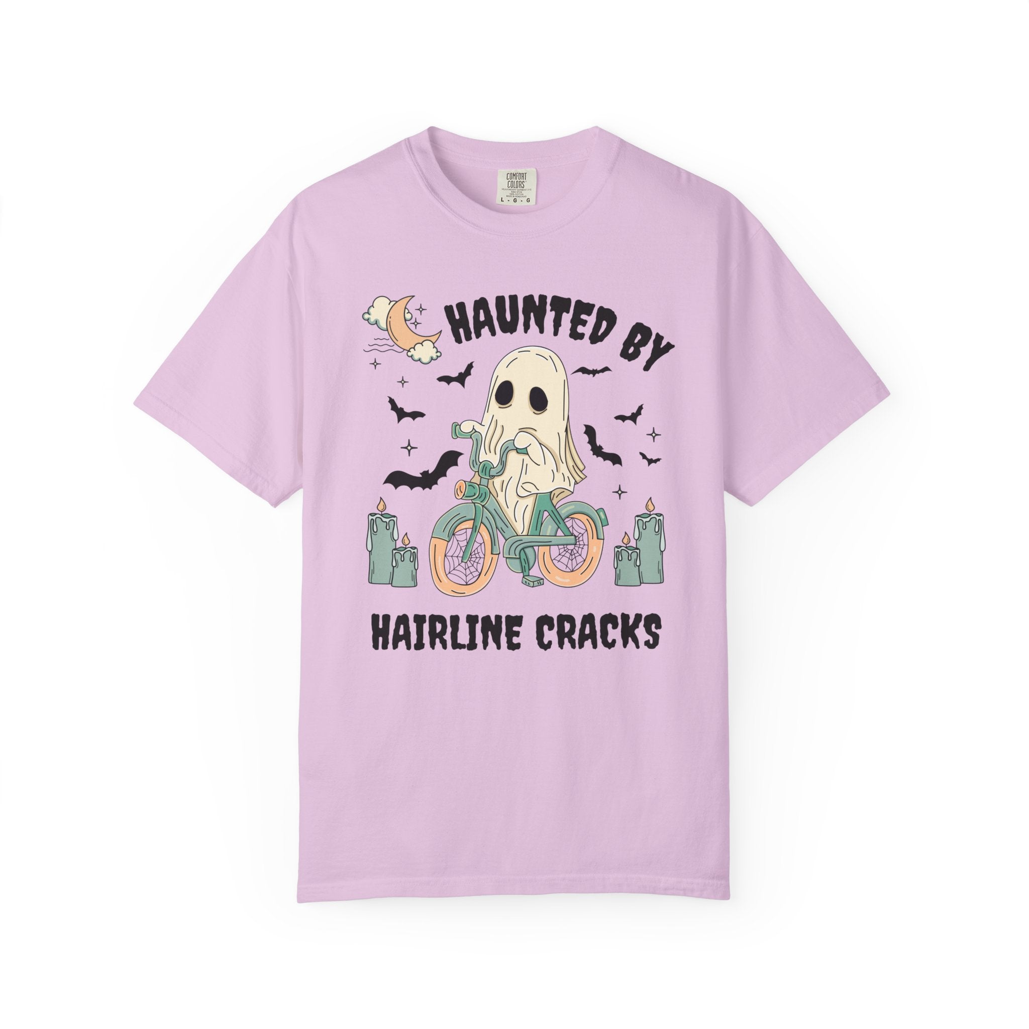 Cozy Pottery Shirt for Ceramic Artist: Haunted By Hairline Cracks | Funny Ghost Gift for Ceramic Art Teacher or Potter, Funny Pottery Gift