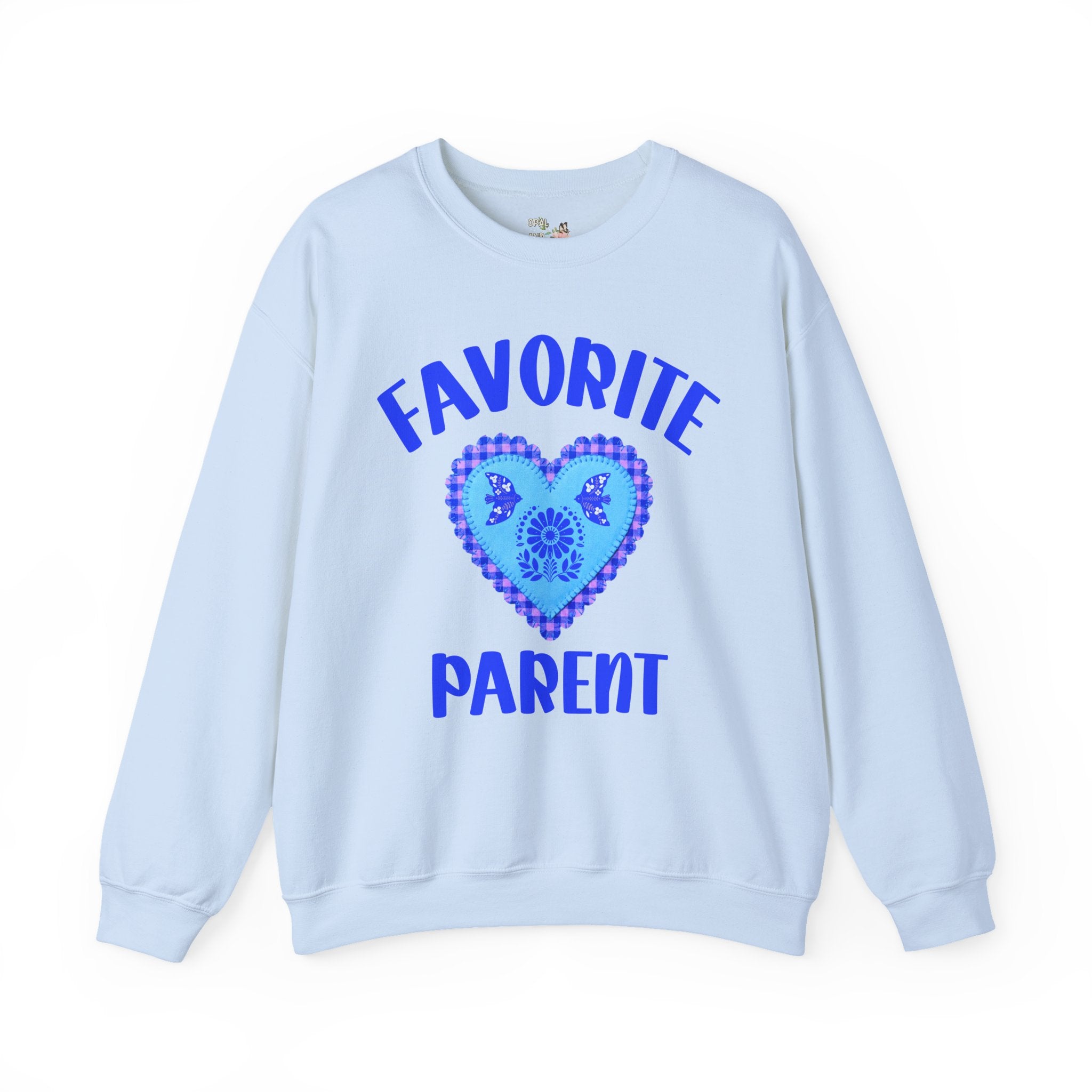 Favorite Parent Sweatshirt: Funny Mother's Day or Father's Day Shirt with Heart, Cute and Nostalgic Parent Birthday Gift from Daughter or Son