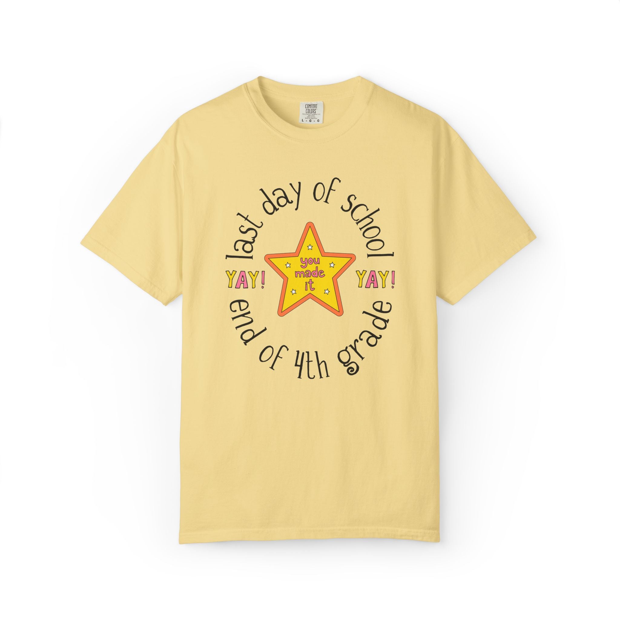 Last Day of School Matching Teacher T-Shirt for Elementary School Teachers or Elementary Office Staff, School Librarian End of Year Tee