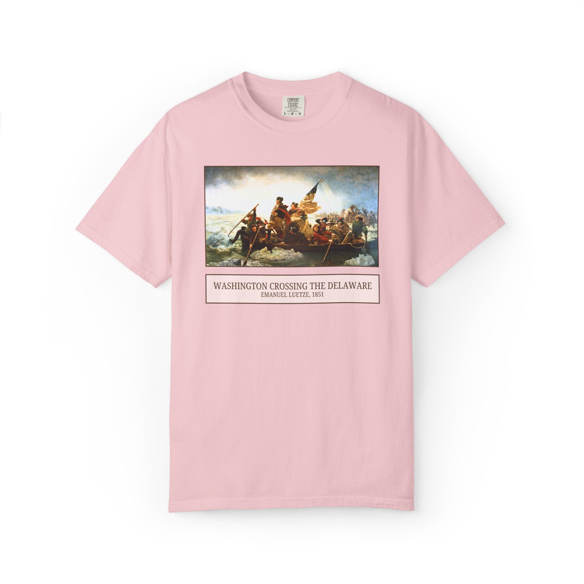 Washington Crossing the Delaware Revolutionary War Art History Tee, Emanuel Leutze Famous Painting, 19th Century Art, 1700s History Gift