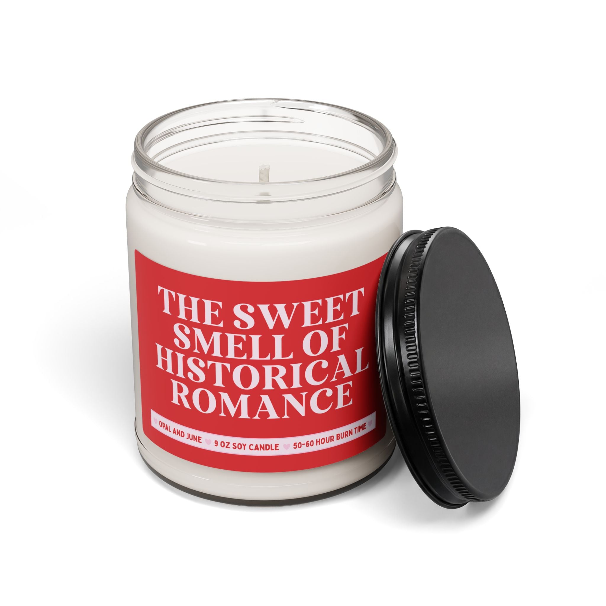 Historical Romance Reader Book Lover Gift: The Sweet Smell of Historical Romance, Bookish Romance Tropes 9 Oz Soy Candle, Romance Bookworm