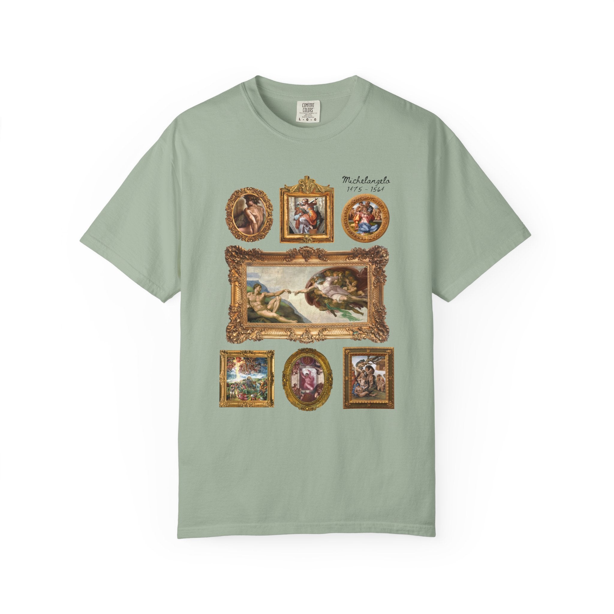 Michelangelo Art History Tee Shirt for Humanities Major Who Loves High Renaissance Art or the Sistine Chapel, 16th Century Roman History Tee