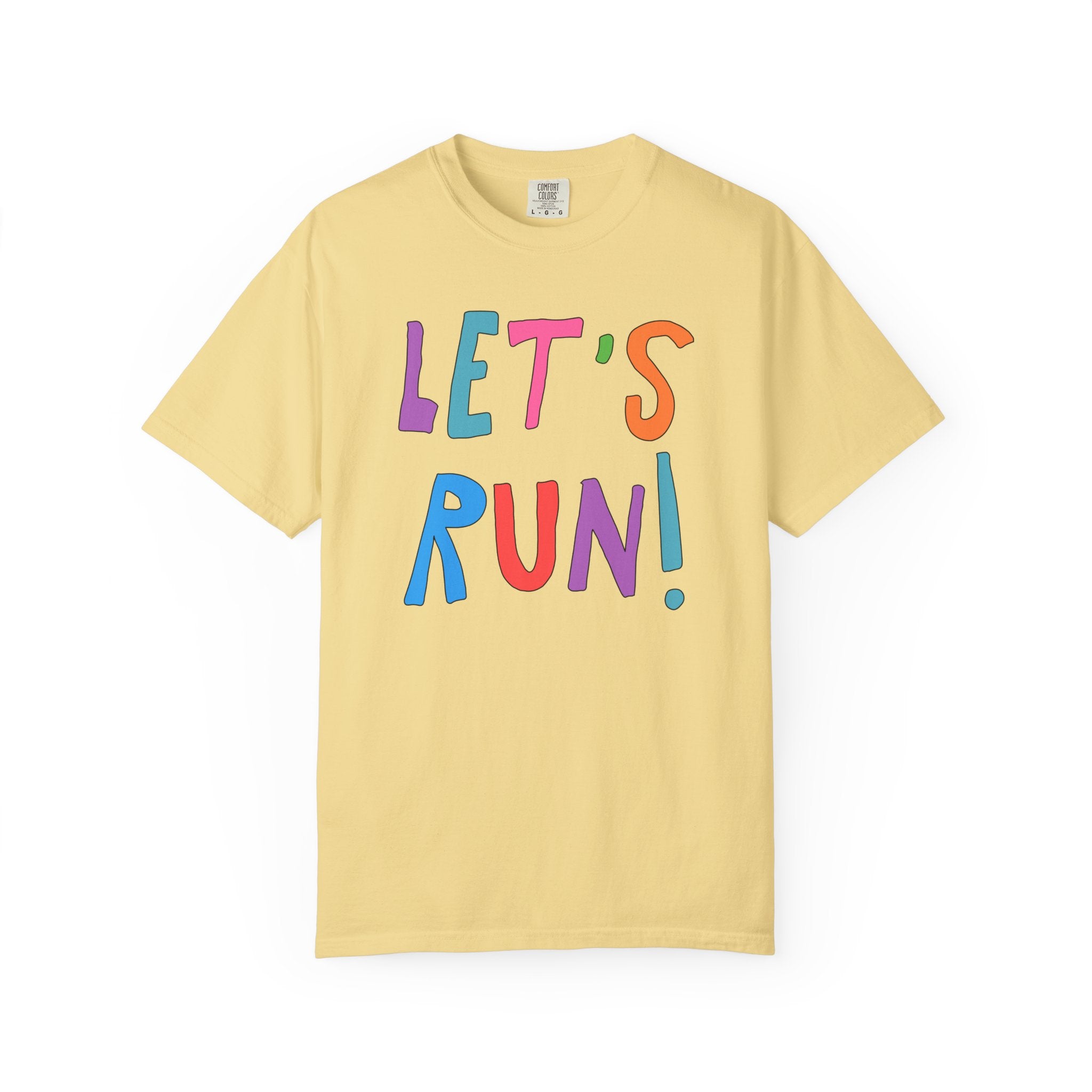 Cute Running Shirt for Dad Who Runs, T-Shirt for High School Student Who Runs Cross Country, Colorful Retro Aesthetic Tee for Runner