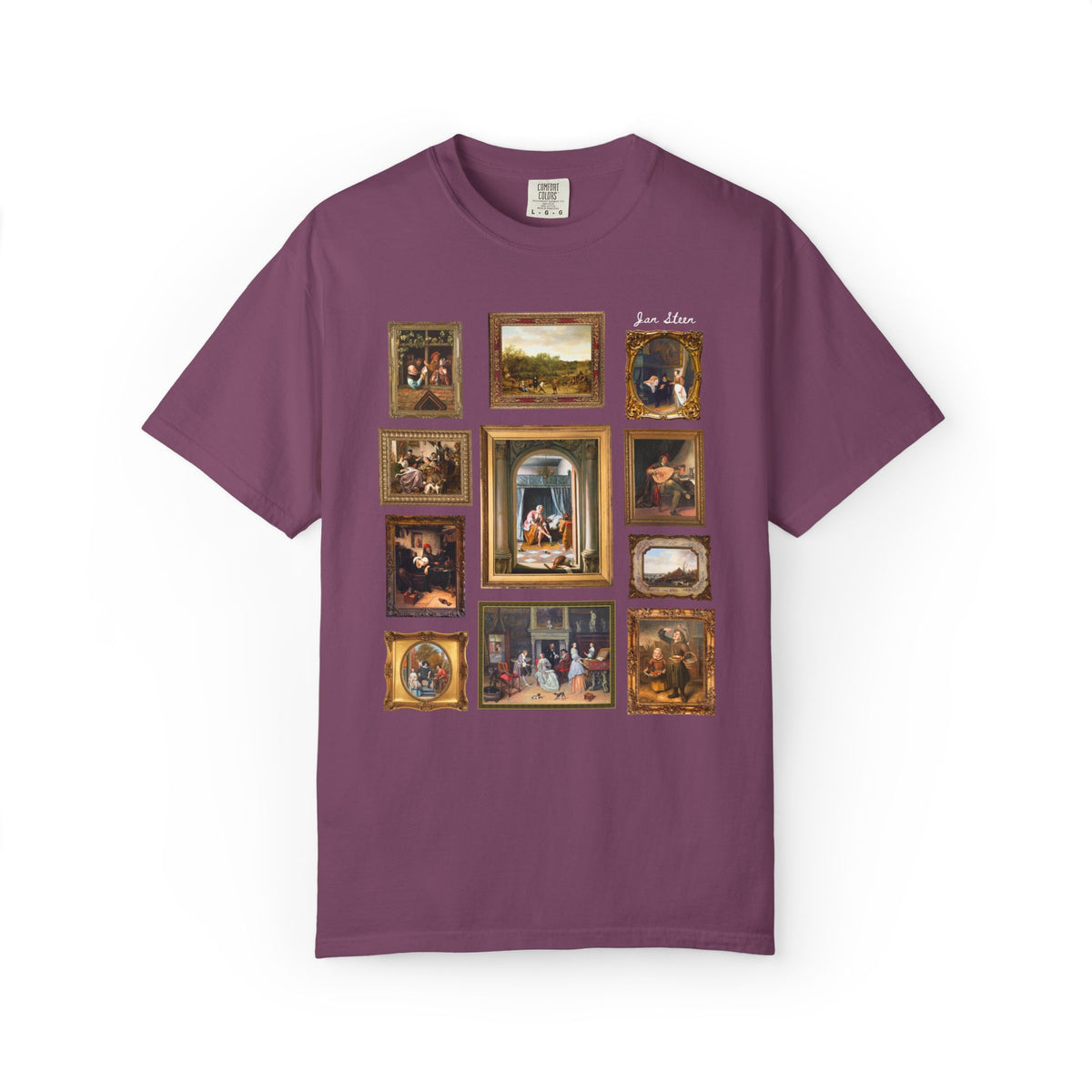 Jan Steen Dutch Golden Age Art History Buff Tee Shirt for European Art Historian or Humanities Teacher, Woman at Her Toilet Famous Painting