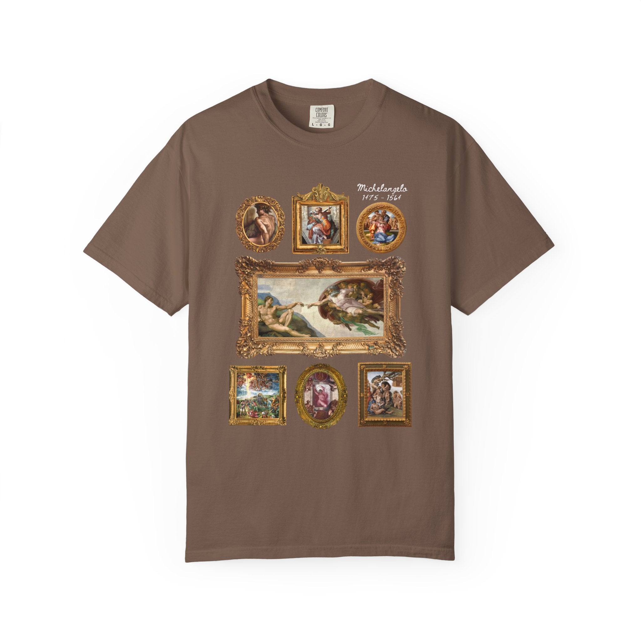 Michelangelo Art History Tee Shirt for Humanities Major Who Loves High Renaissance Art or the Sistine Chapel, 16th Century Roman History Tee