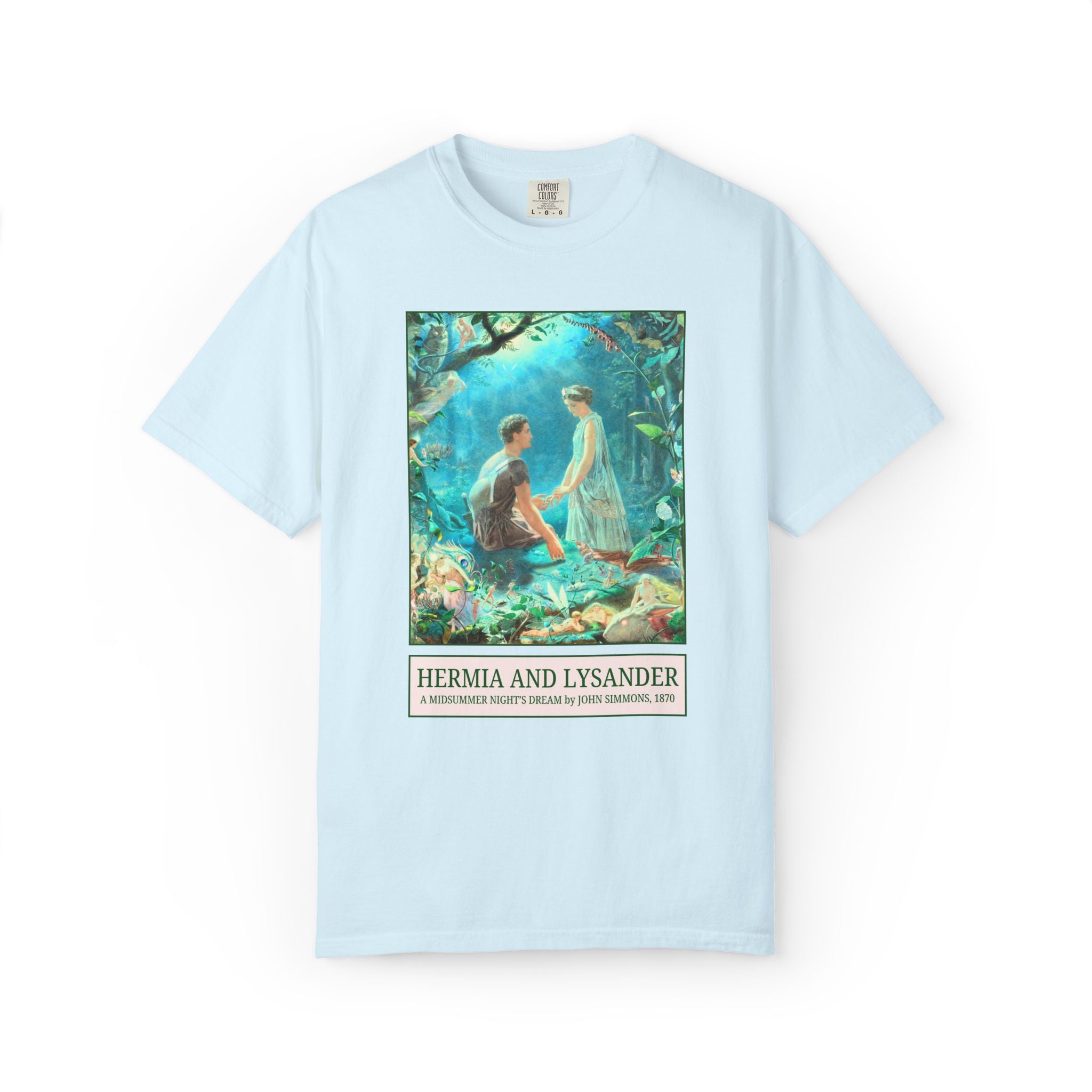 William Shakespeare Midsummer Night's Dream Art History Tee Shirt, Painting by John Simmons, High School or College English Teacher T-Shirt