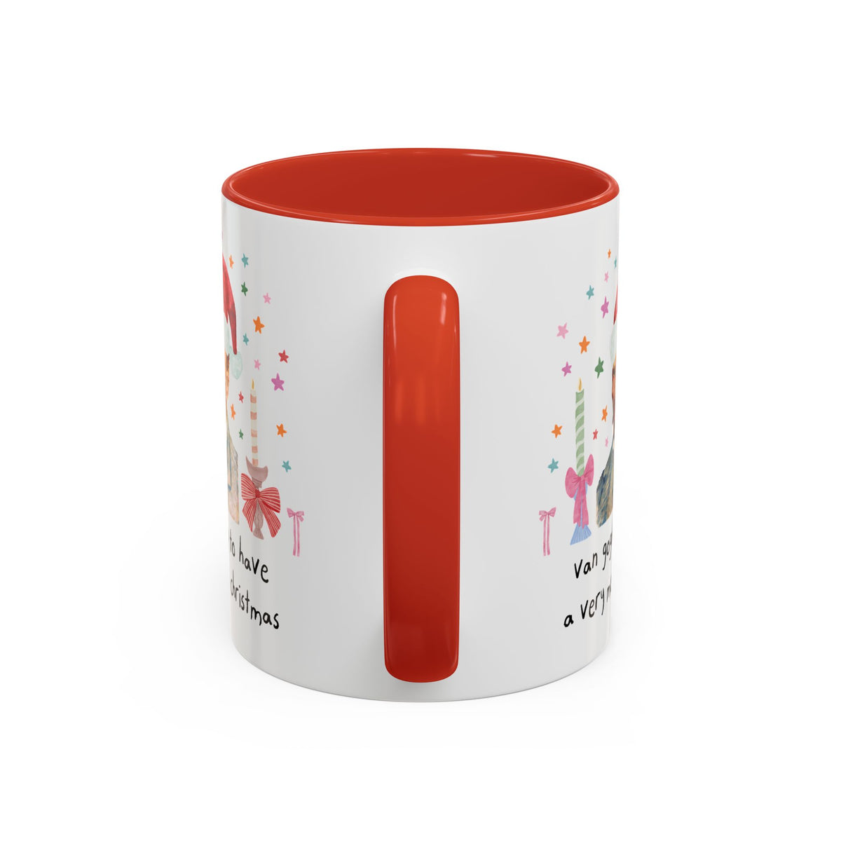 Christmas Art History Buff 11 Oz Mug with Vincent Van Gogh:Van Gogh-ing to Have a Very Merry Christmas, Silly Famous Painting Xmas Mug