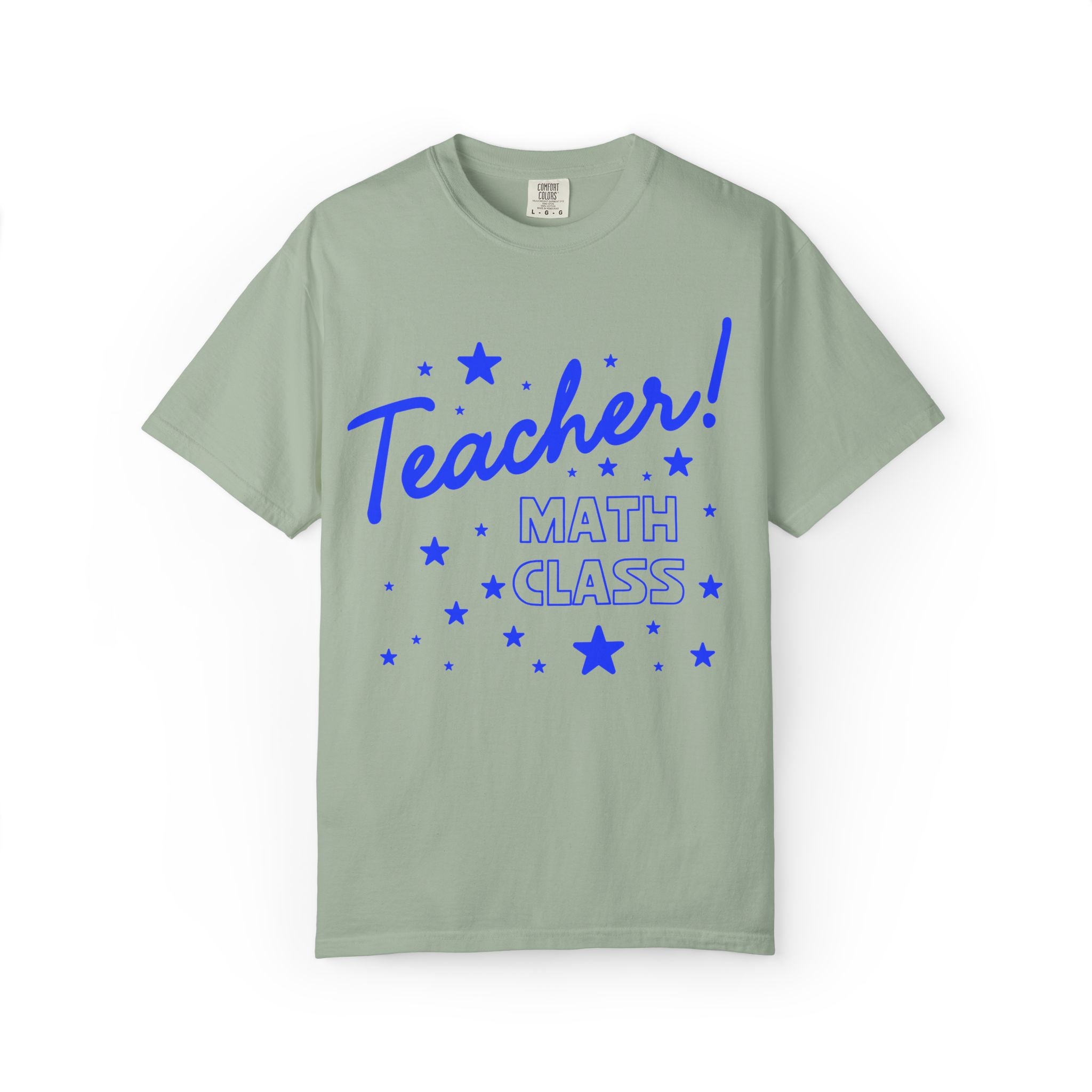 Math Teacher Tee Shirt with Stars: Cute Matching Teacher T-Shirt for Back to School, Teacher Appreciation Gift, High School Math Department