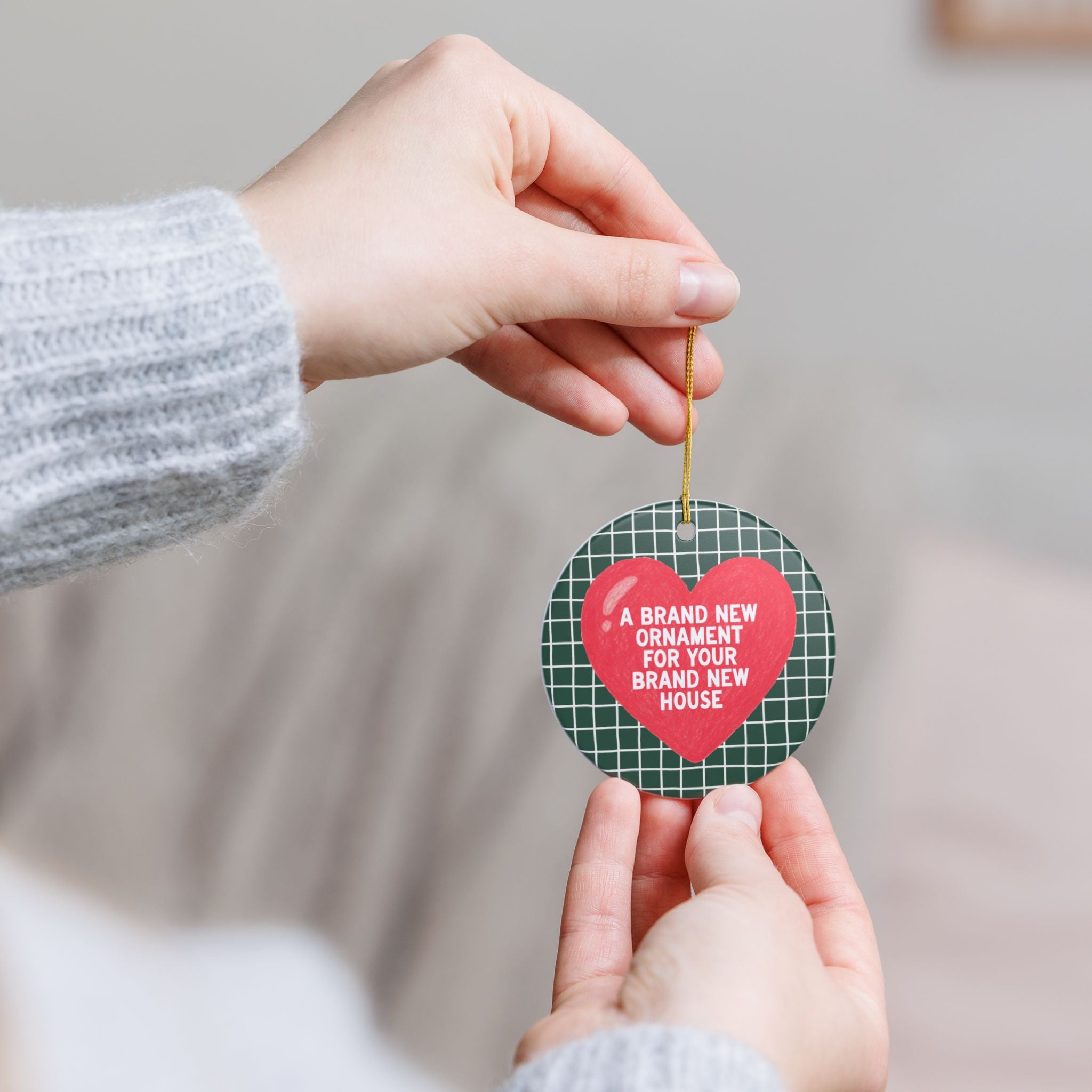 New Homeowner Gift for Friend or Family Member with a New House: A Brand New Ornament for Your Brand New House, Cute Congratulations Xmas