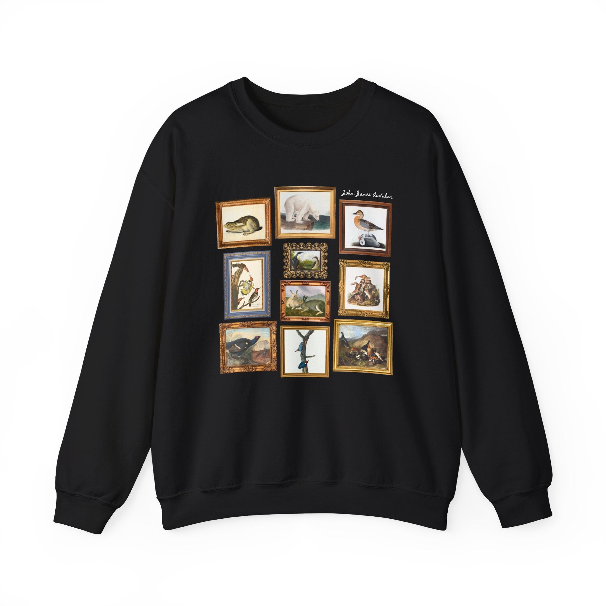 John James Audubon Famous Paintings Sweatshirt: French American Art History Crewneck for Science Teacher or Animal Lover, Orinthologist Gift