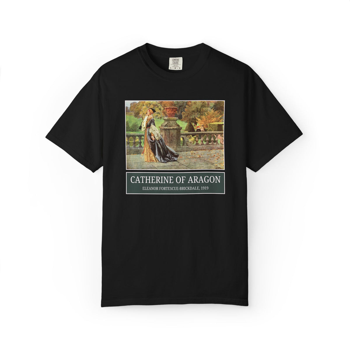 Catherine of Aragon Tudor History Art History Buff Tee Shirt, Famous Painting by Eleanor Fortescue-Brickdale, European Royal History Tee