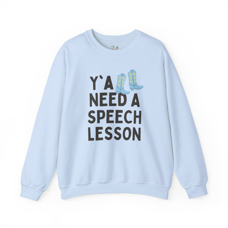 Speech Teacher Sweatshirt for Speech Therapist, Funny Saying Western Aesthetic Shirt for Speech Language Pathologist, Silly SLP Major Shirt