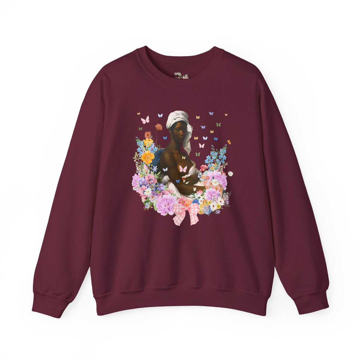 Marie-Guillemine Benoist Portrait of Madeleine Art History Sweatshirt, Neoclassicism Art Movement, Early 19th Century French Art History Crewneck