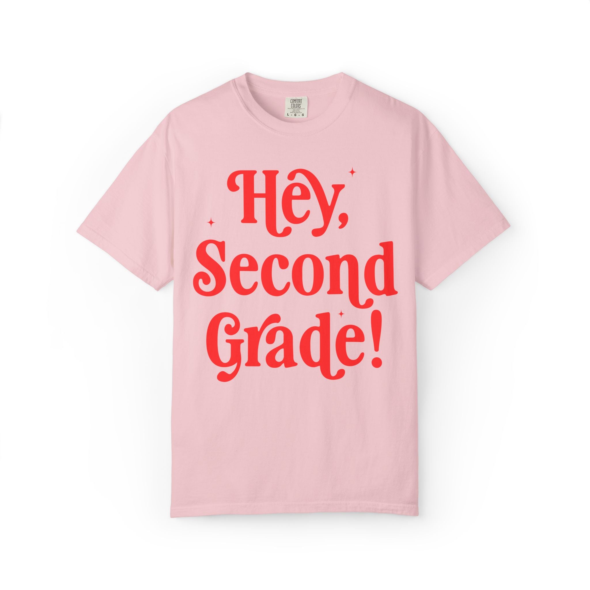 Hey Second Grade Back to School Matching Teacher T-Shirt, Cute Second Grade Teacher Team or Second Grade Team Tee, Paraprofessional Gift