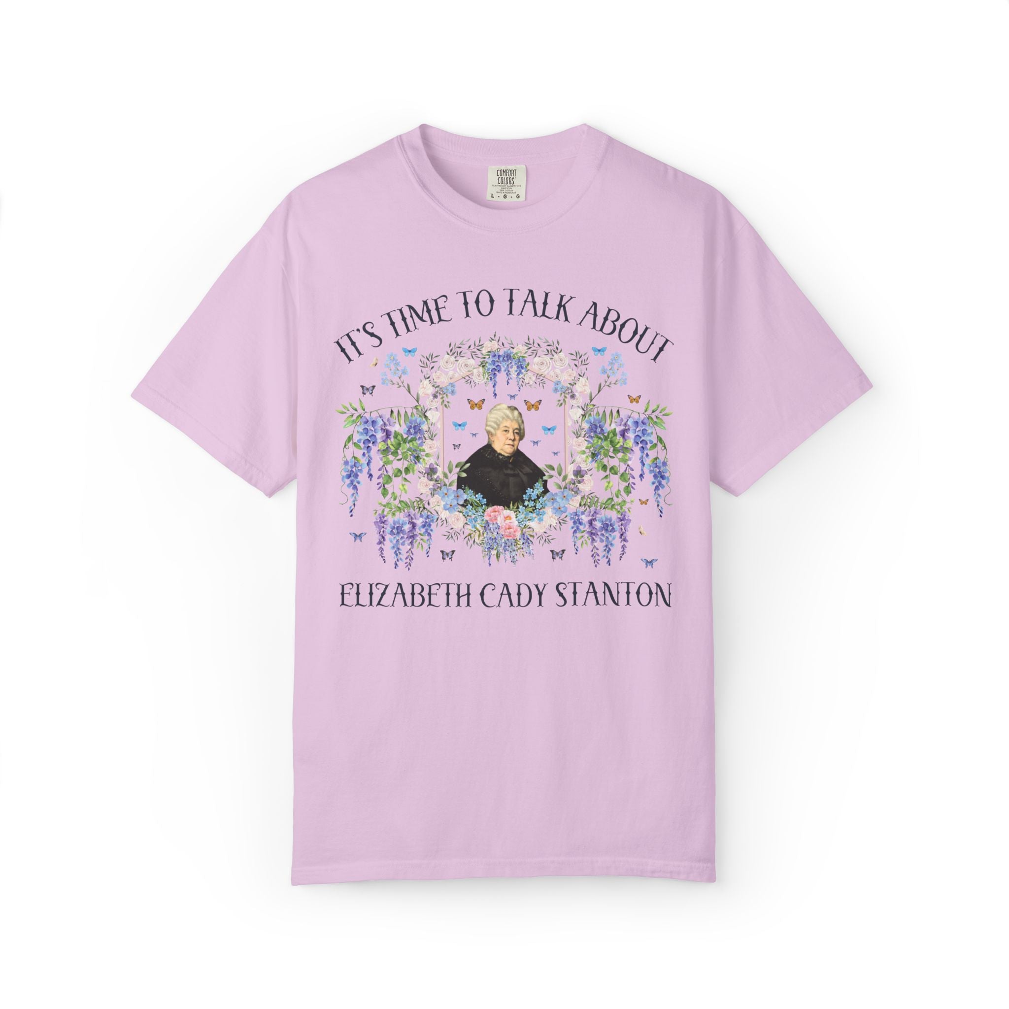 Elizabeth Cady Stanton Women's History Tee Shirt: Suffragette 19th Century History T-Shirt, Women's History Month Equal Rights Feminist Tee