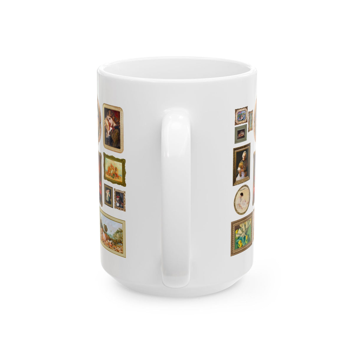 Seashell Art History Coffee Mug for Sea Shell Hunter or Conchologist Who Loves Famous Paintings: Cute Art Historian 15 Oz Mug, Museum Lover