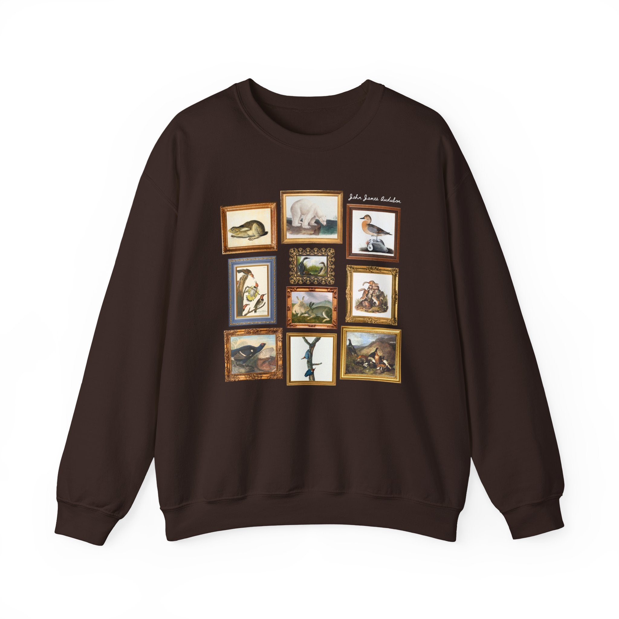 John James Audubon Famous Paintings Sweatshirt: French American Art History Crewneck for Science Teacher or Animal Lover, Orinthologist Gift