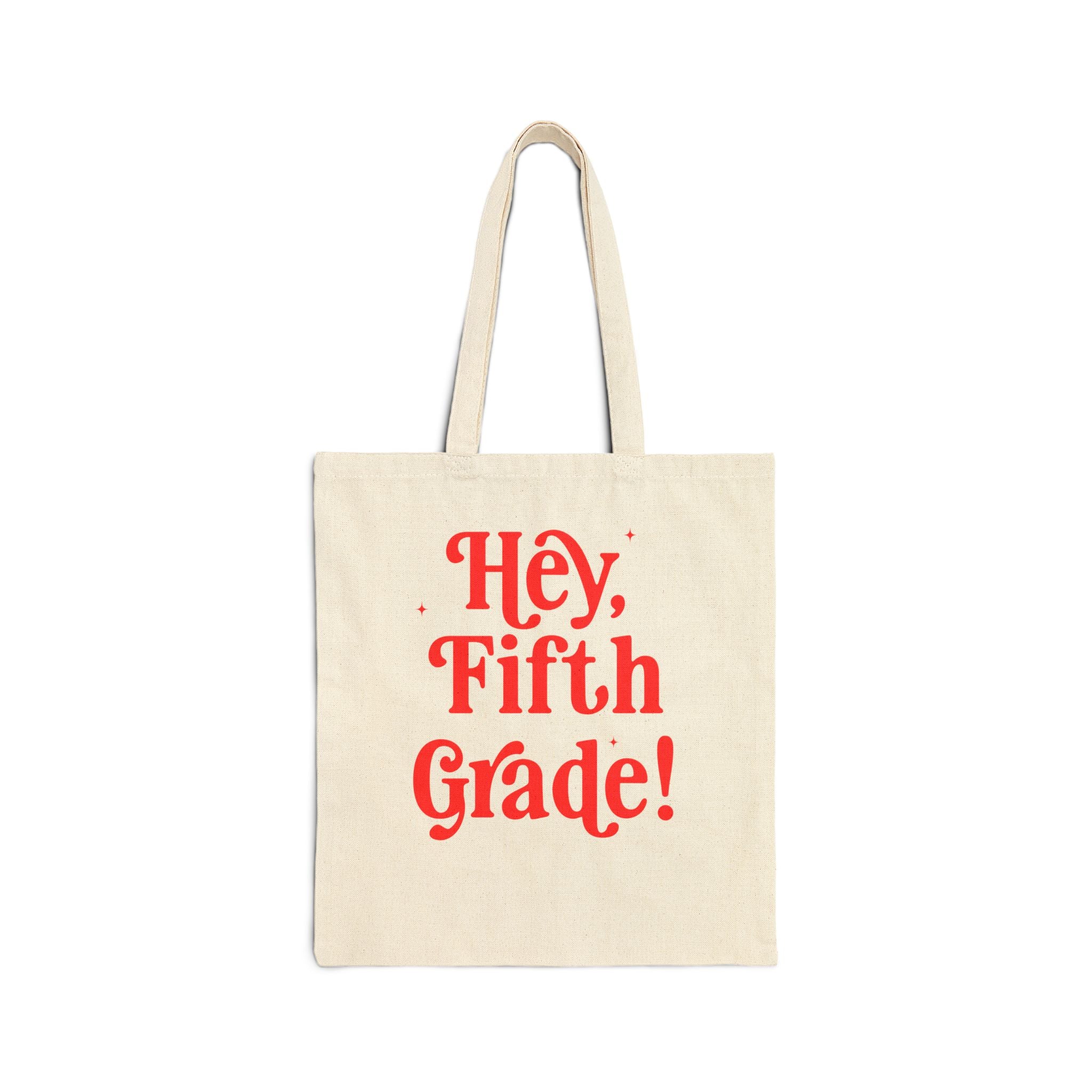 Hey Fifth Grade Back to School Matching Teacher Tote, Cute Fifth Grade Teacher Tote Bag or Fifth Grade Team Tote, Paraprofessional Gift