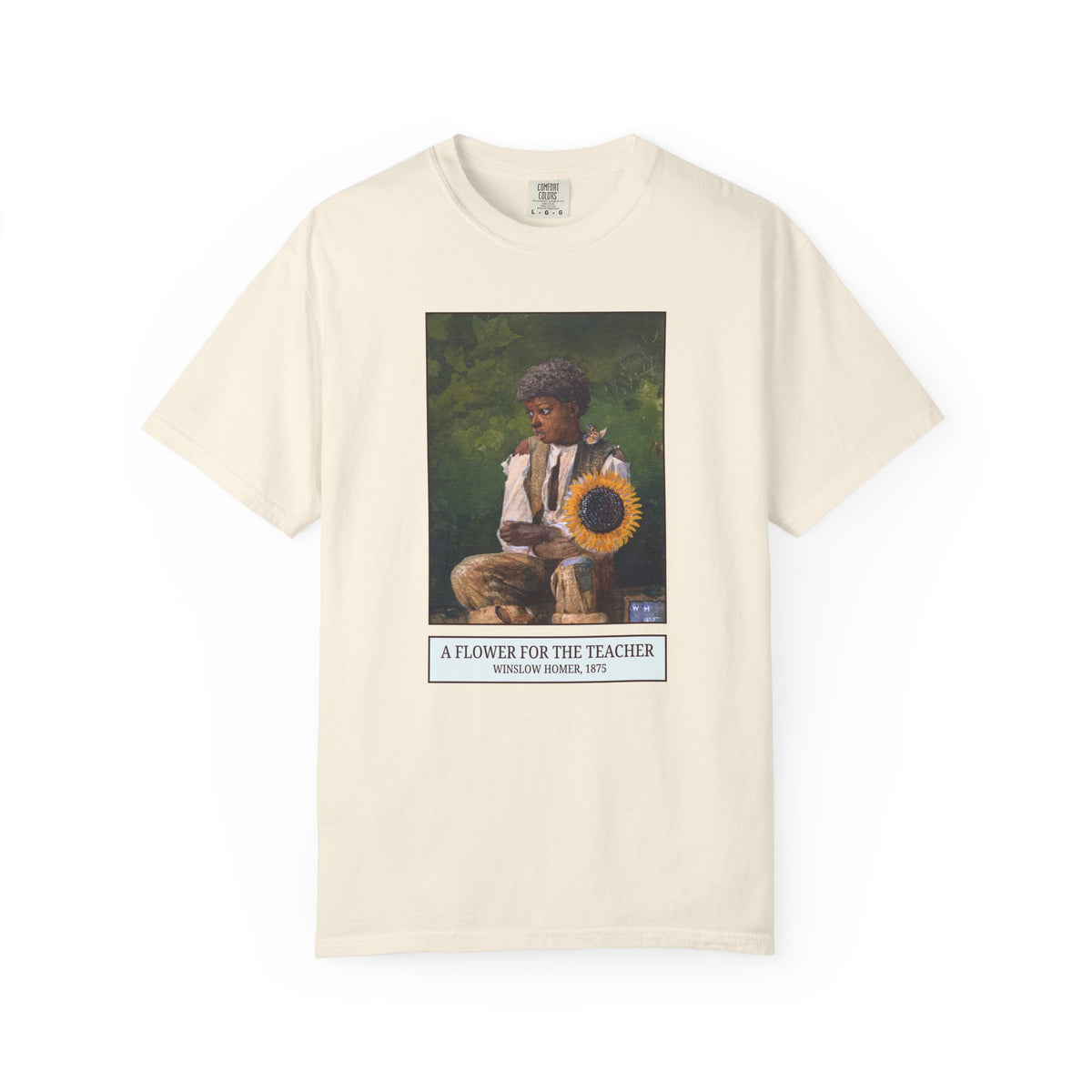 A Flower for the Teacher by Winslow Homer Tee Shirt: American Art History or Museum Lover Gift for Teacher, 19th Century and Early 1900s US Painter