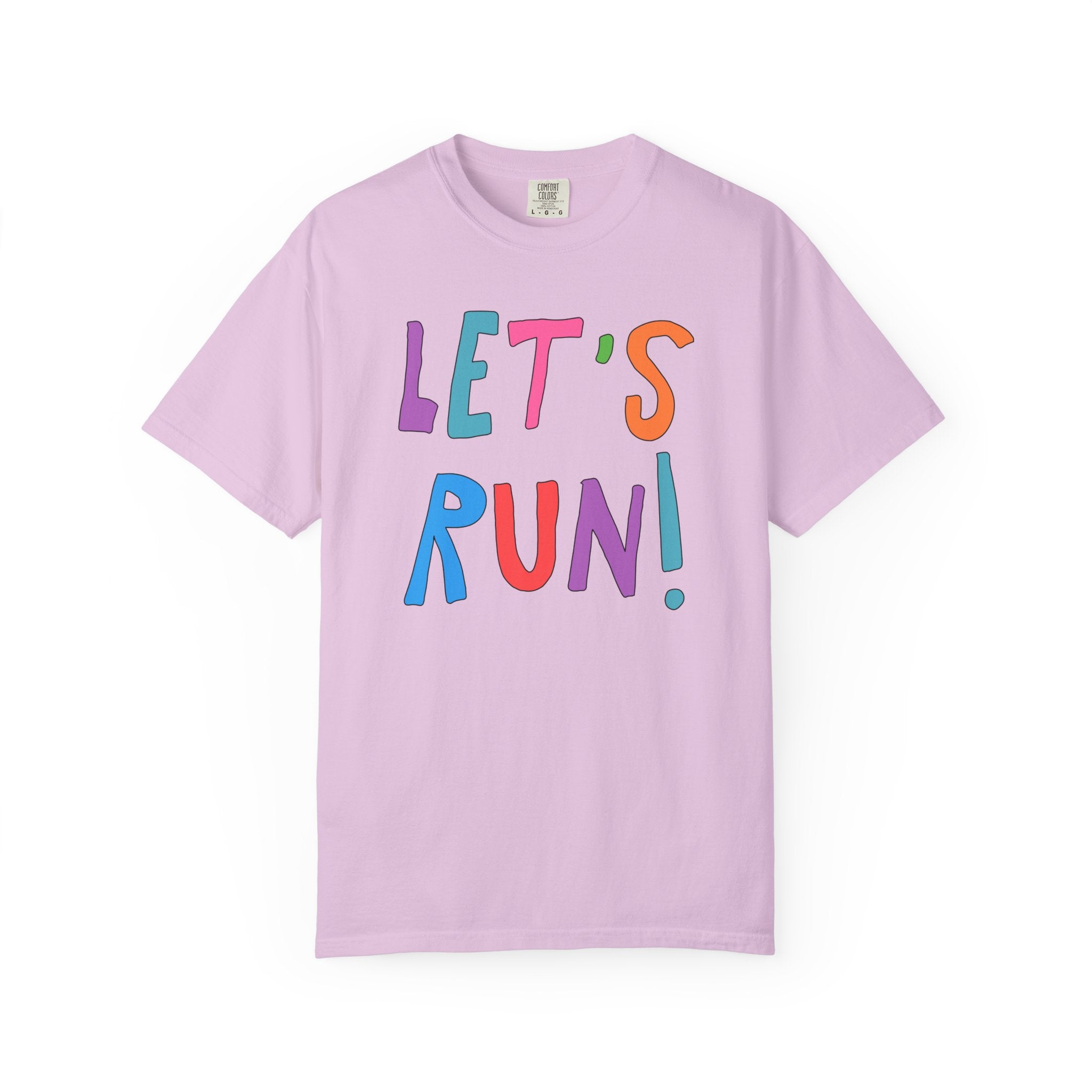 Cute Running Shirt for Dad Who Runs, T-Shirt for High School Student Who Runs Cross Country, Colorful Retro Aesthetic Tee for Runner