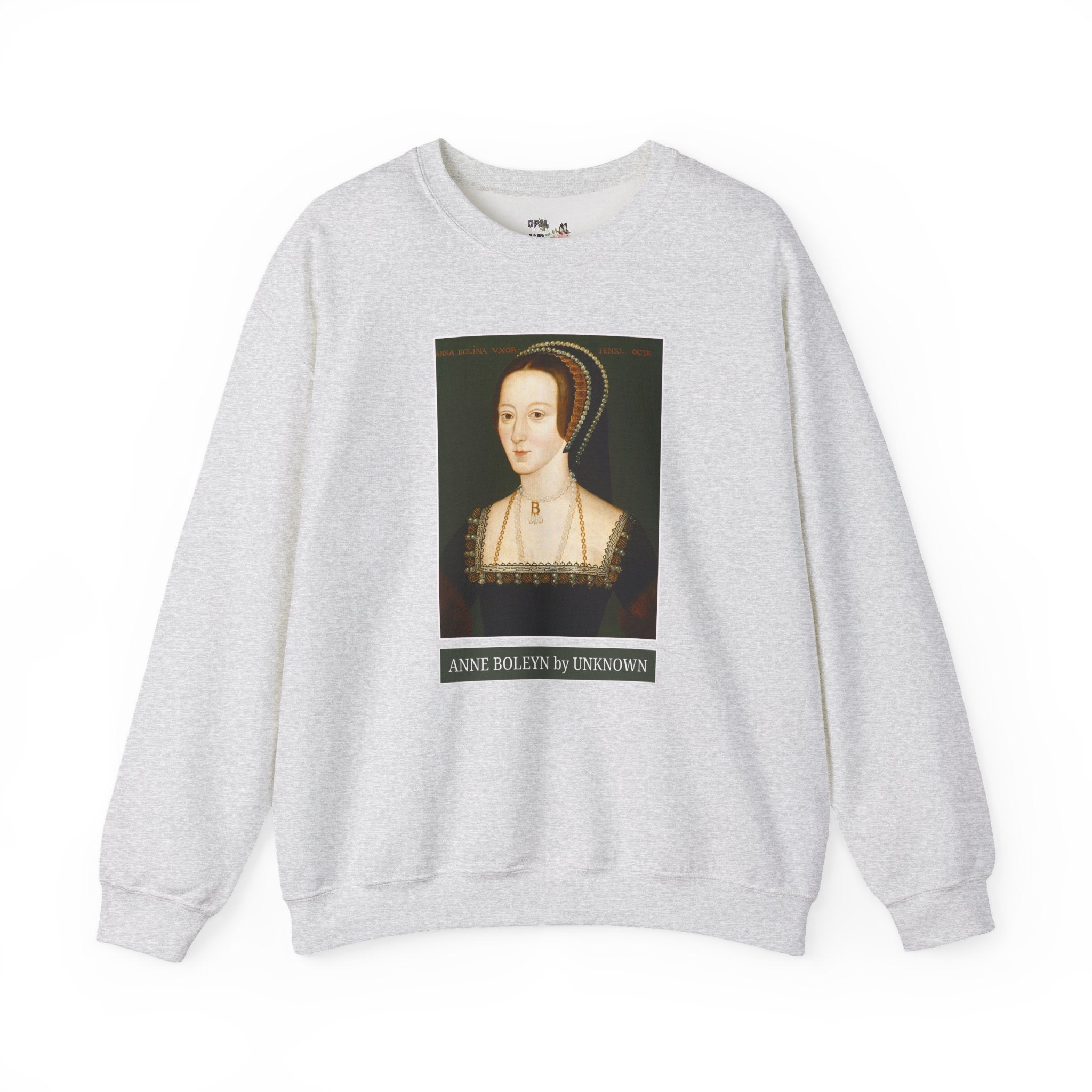 Anne Boleyn Art History Sweatshirt: Famous Painting of Anne Boleyn, Tudor History Famous Queens Crewneck, Women's European History Shirt